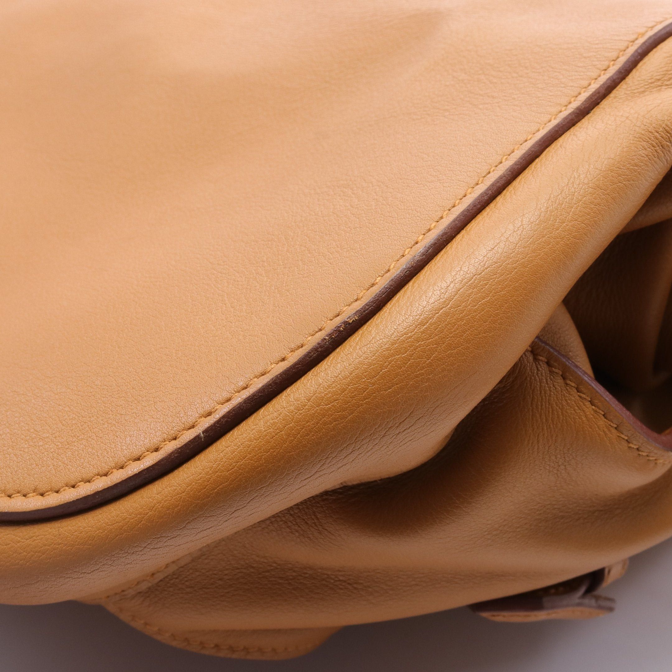 Hermes Hermes Sac Ad Daypack Caramel Backpack Rucksack Veau Gulliver Light Brown Silver Hardware □ R Stamp Size ONE SIZE - 9 Thumbnail