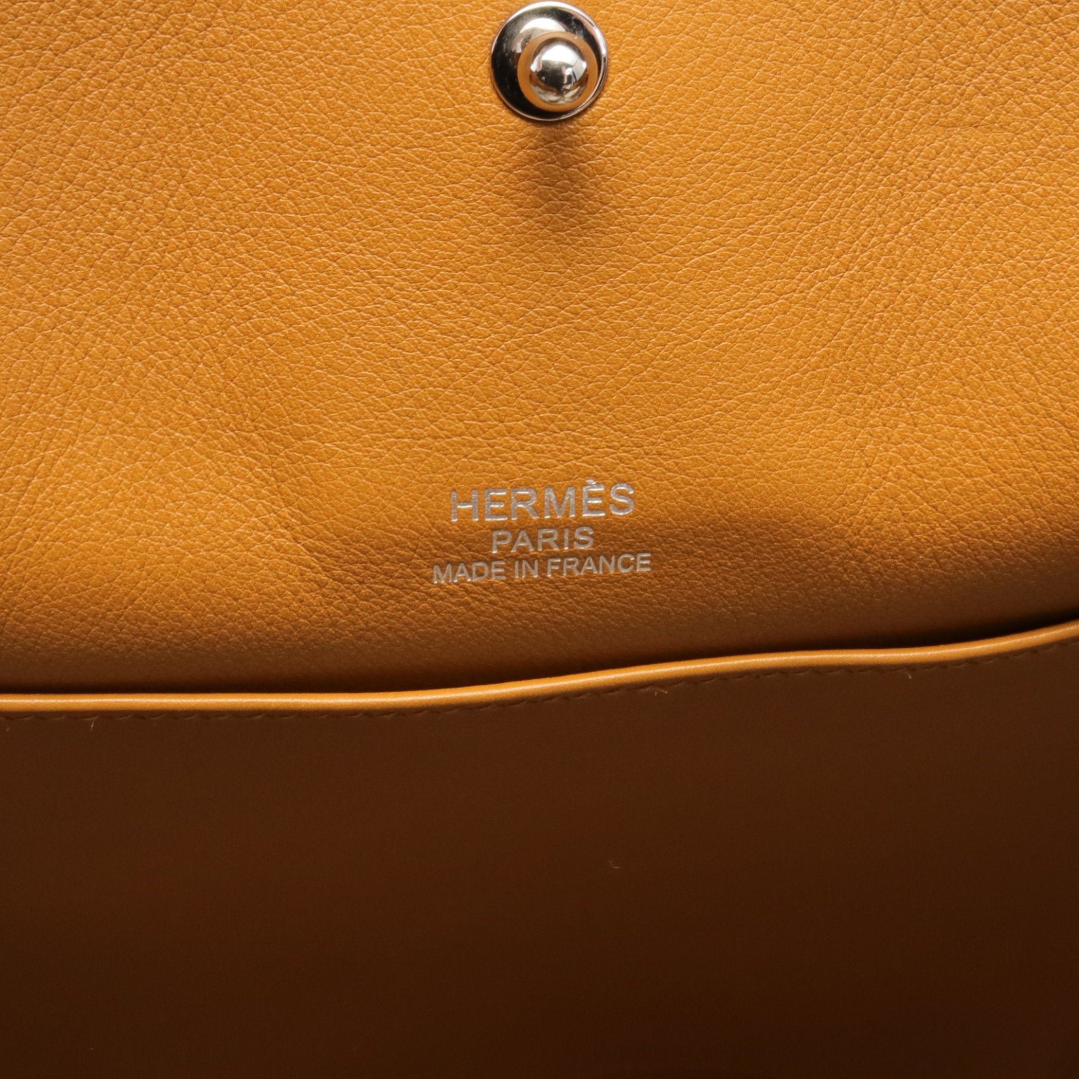Hermes Hermes Sac Ad Daypack Caramel Backpack Rucksack Veau Gulliver Light Brown Silver Hardware □ R Stamp Size ONE SIZE - 4 Thumbnail