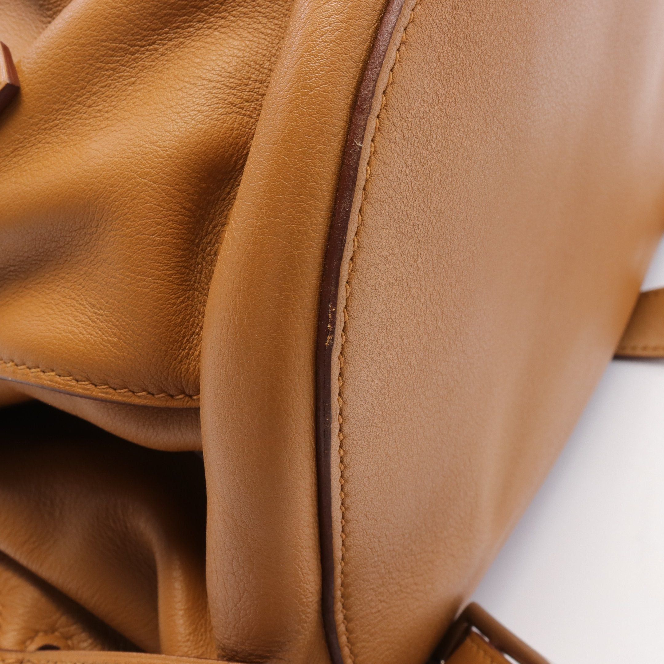 Hermes Hermes Sac Ad Daypack Caramel Backpack Rucksack Veau Gulliver Light Brown Silver Hardware □ R Stamp Size ONE SIZE - 6 Thumbnail