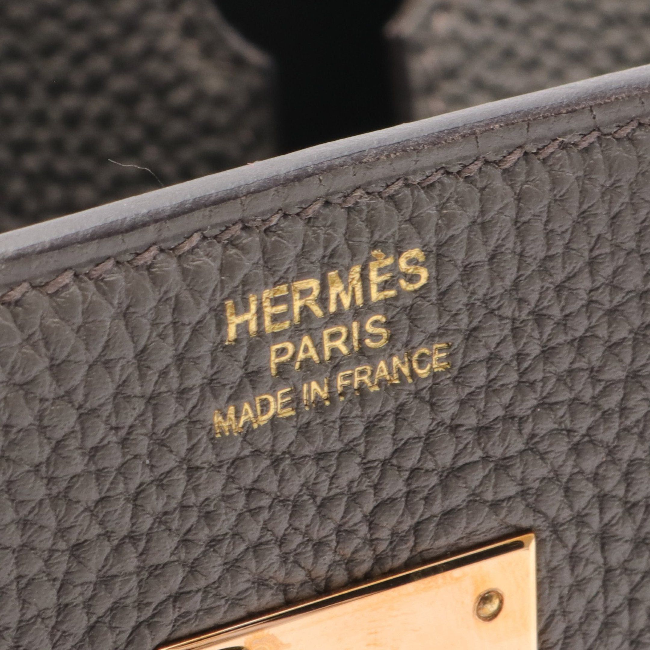 Hermes Hermes Birkin 30 Ethane Handbag Togo Gray Gold Hardware Z Stamp Size ONE SIZE - 4 Thumbnail
