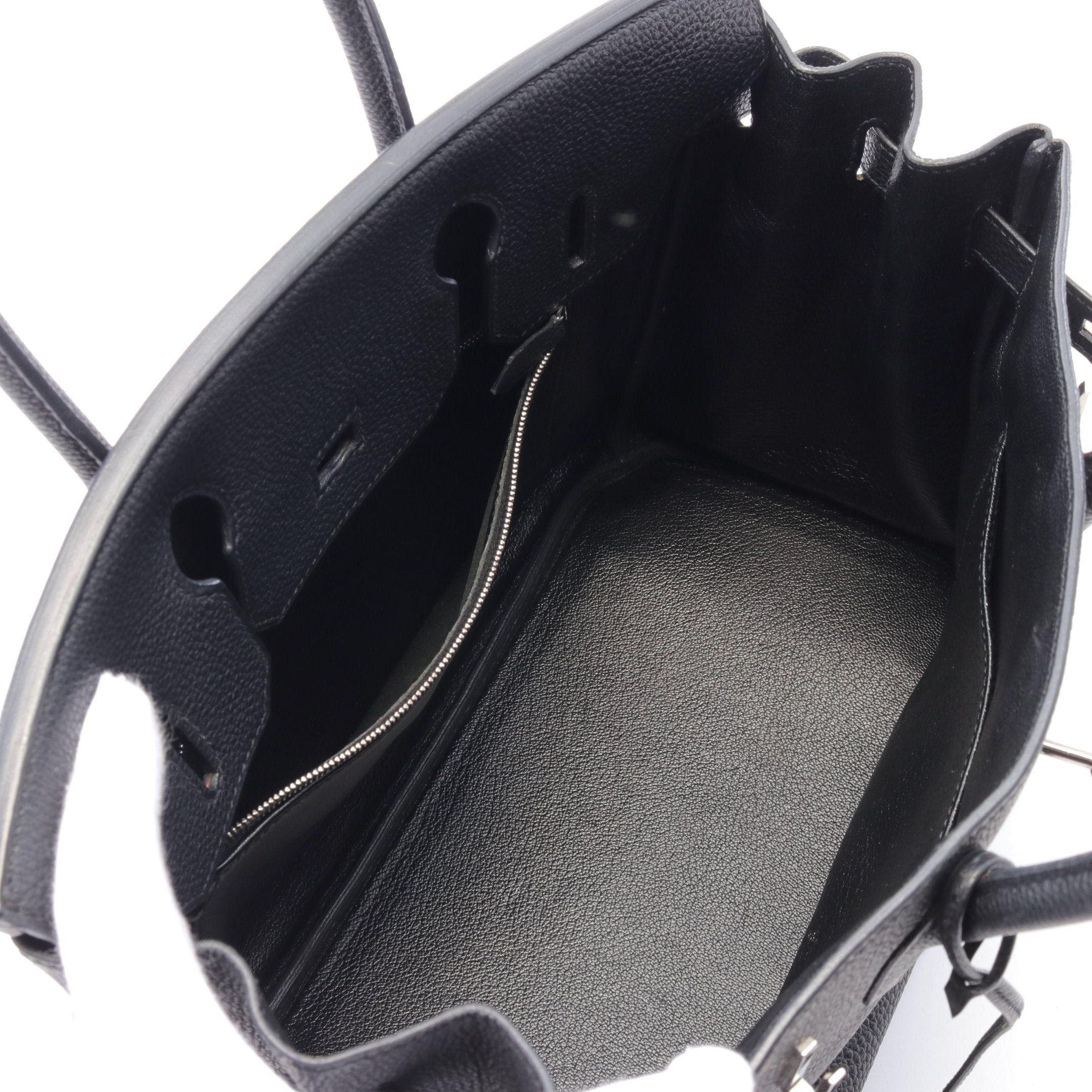Hermes Hermes Birkin 30 Handbag Togo Black Silver Hardware □K Stamp Size ONE SIZE - 3 Thumbnail