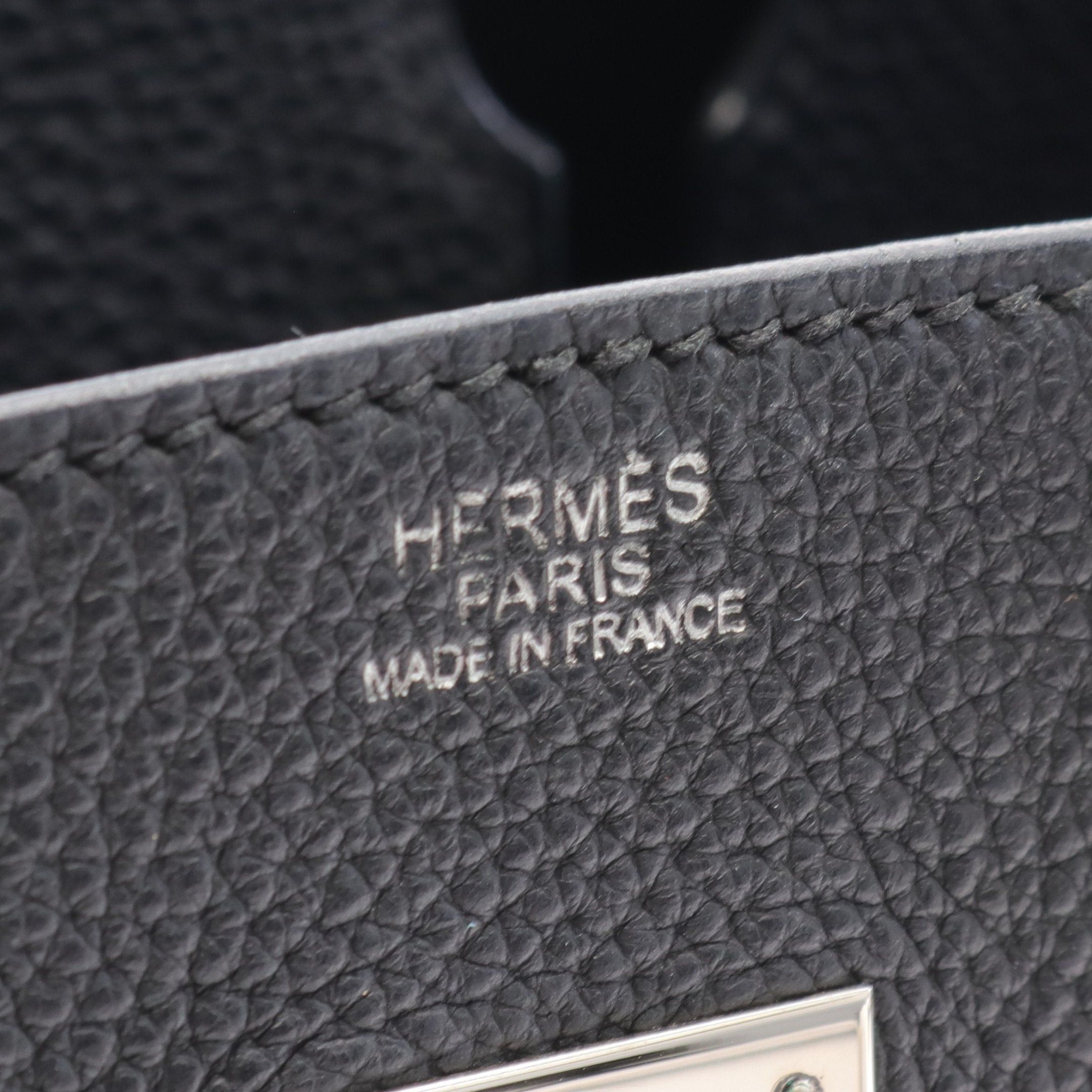 Hermes Hermes Birkin 30 Handbag Togo Black Silver Hardware □K Stamp Size ONE SIZE - 4 Thumbnail