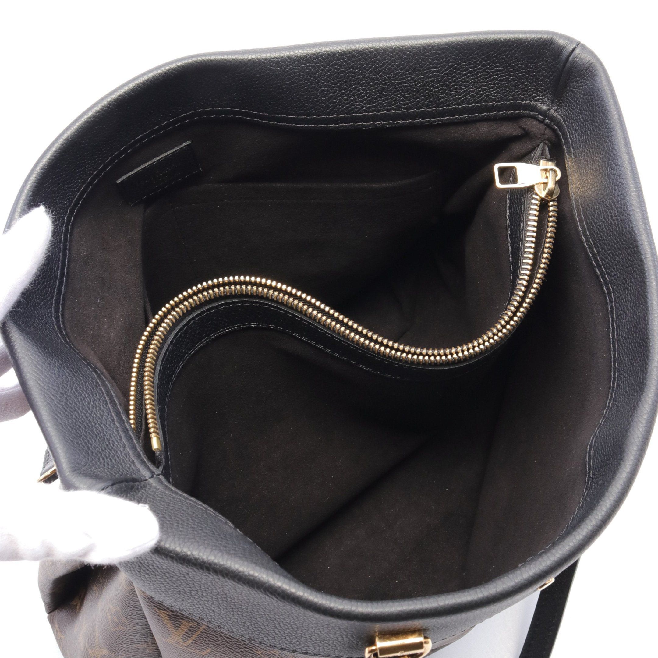 Louis Vuitton Louis Vuitton Pallas Shopper Monogram Noir Chain Shoulder Bag Tote Leather Brown Black Size ONE SIZE - 3 Thumbnail