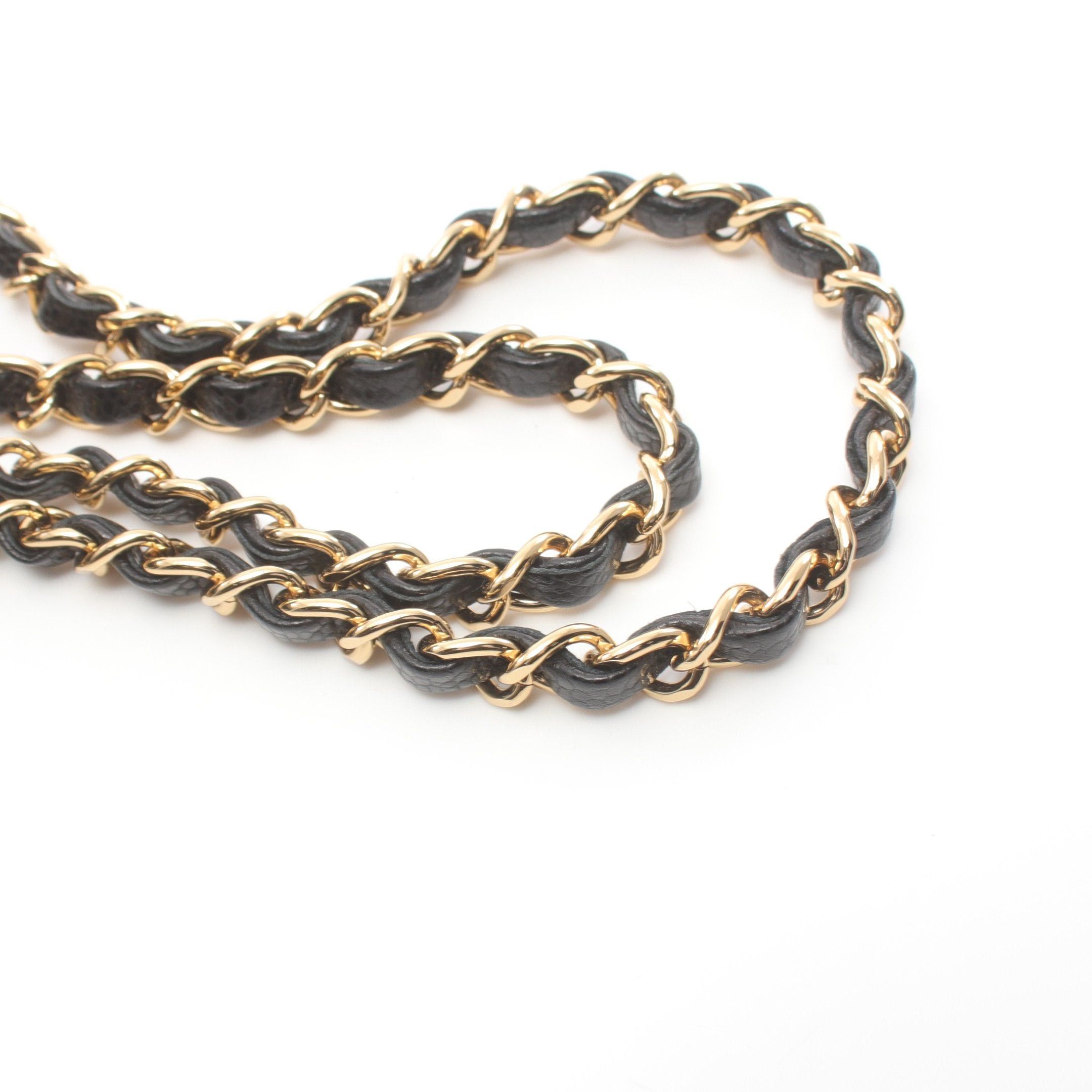 Chanel Chanel Matelasse Double Flap Chain Shoulder Bag Caviar Skin Black Gold Hardware Size ONE SIZE - 8 Thumbnail