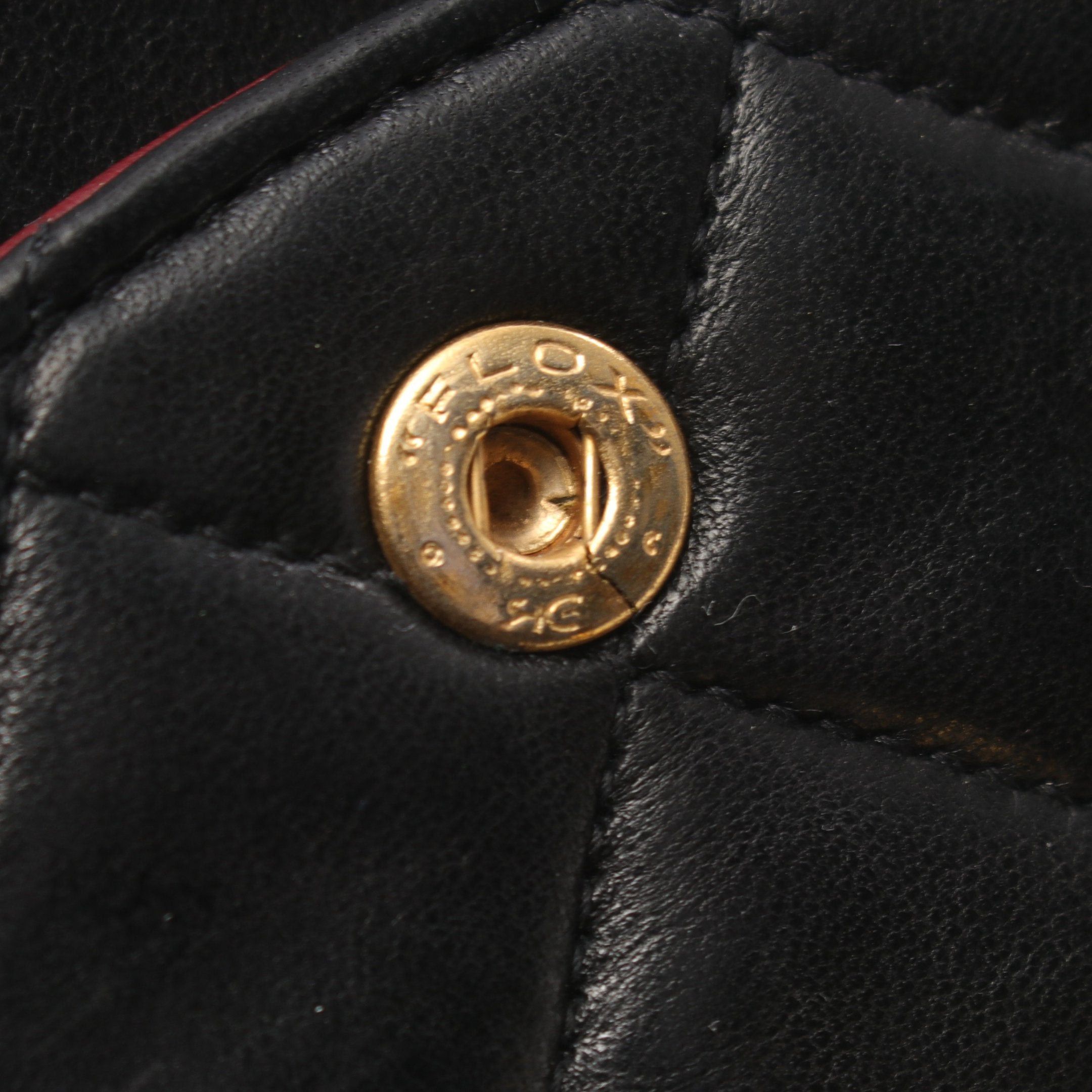 Chanel Chanel Matelasse Double Flap Chain Shoulder Bag Lambskin Black Gold Hardware Size ONE SIZE - 7 Thumbnail