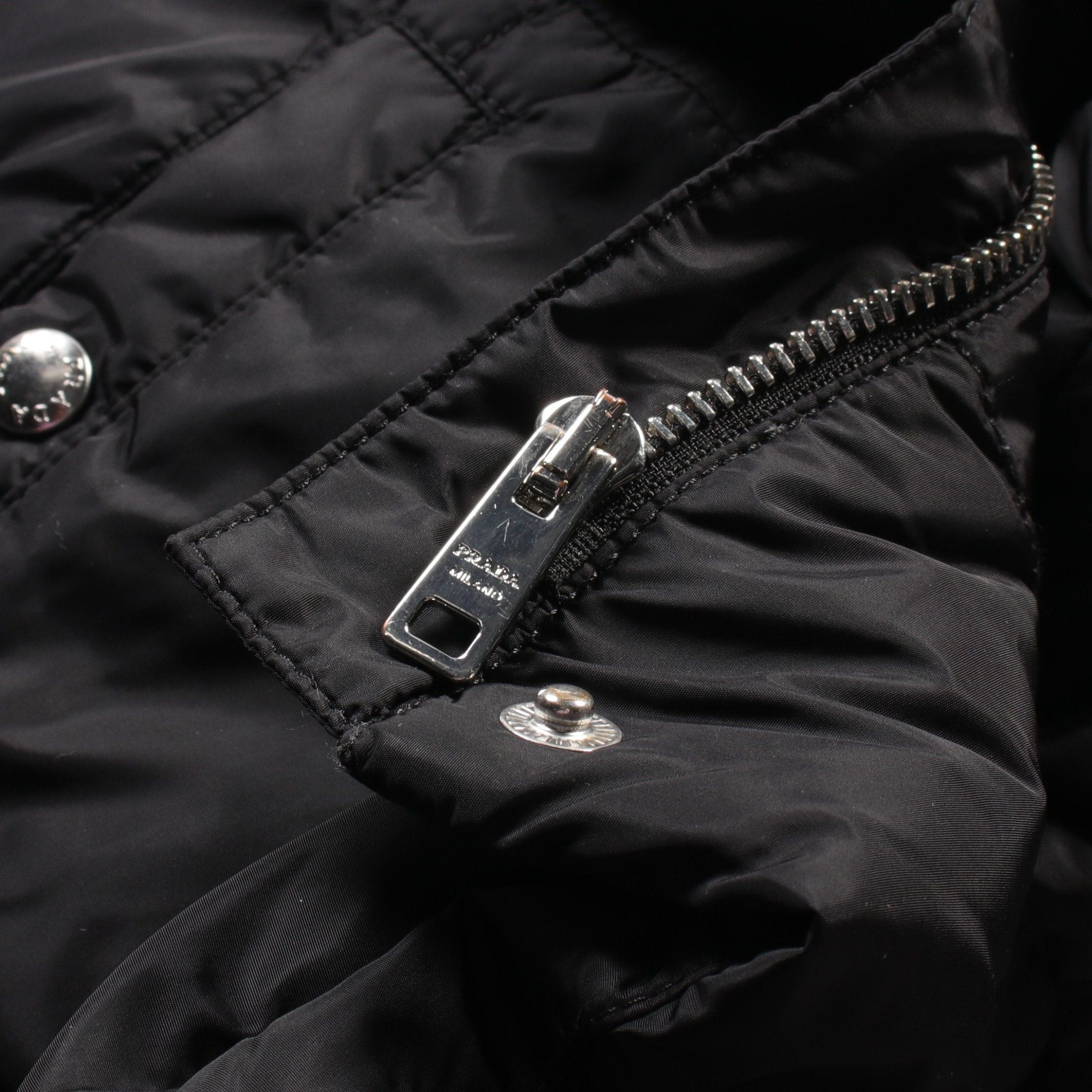 Prada Prada Quilted Down Jacket Nylon Black Size ONE SIZE - 10 Thumbnail