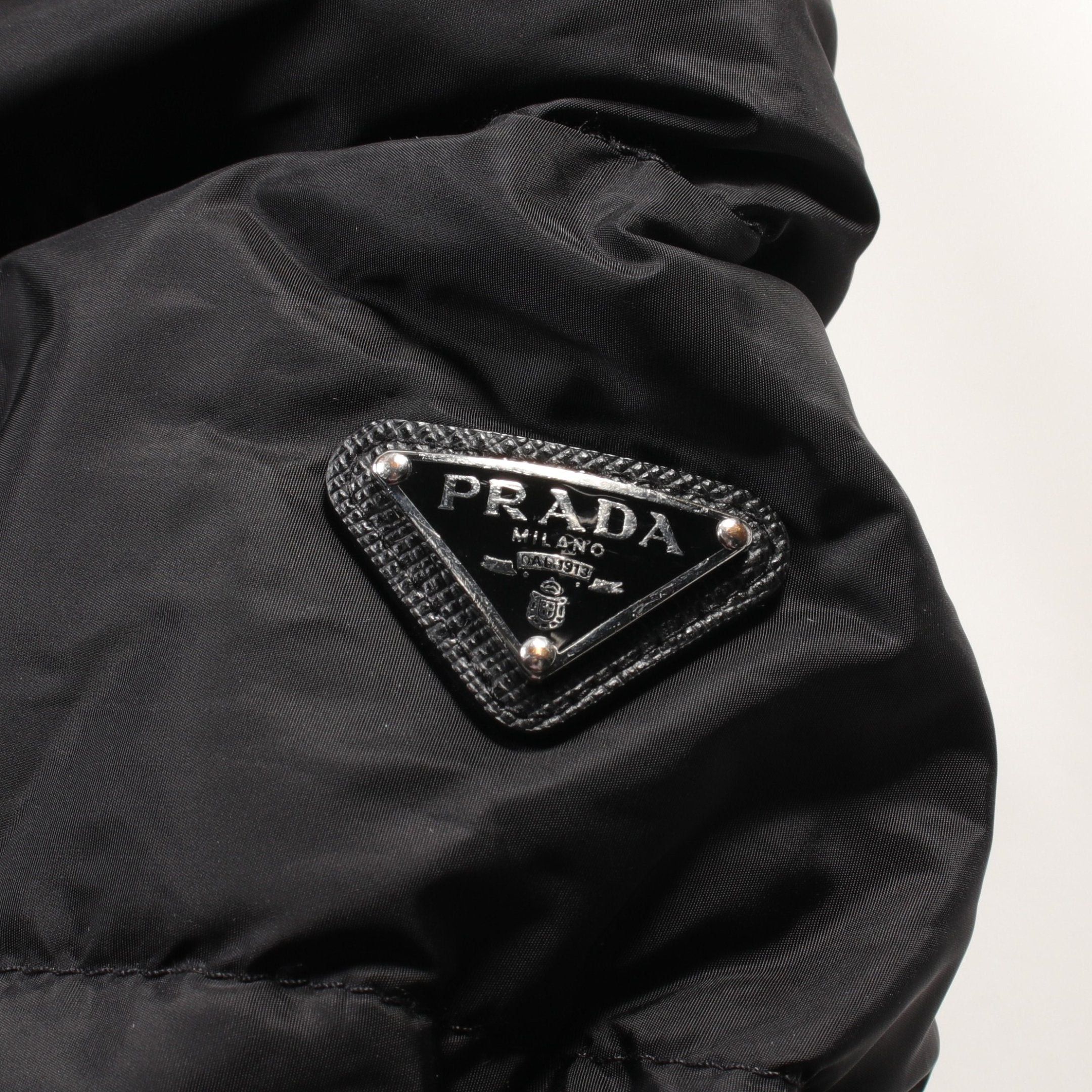 Prada Prada Quilted Down Jacket Nylon Black Size ONE SIZE - 7 Thumbnail