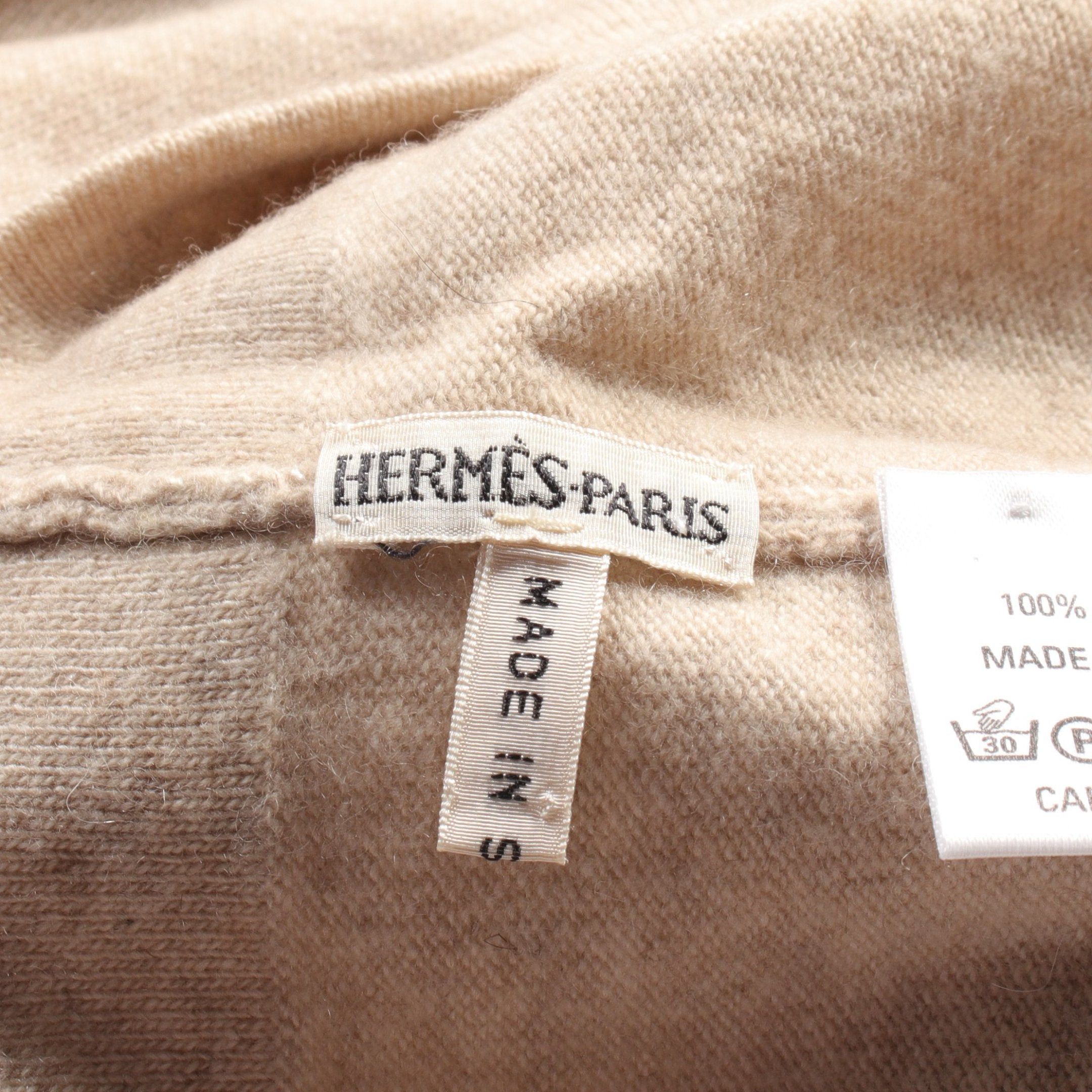 Hermes Hermes Knit Turtleneck Cashmere Beige Size ONE SIZE - 3 Thumbnail