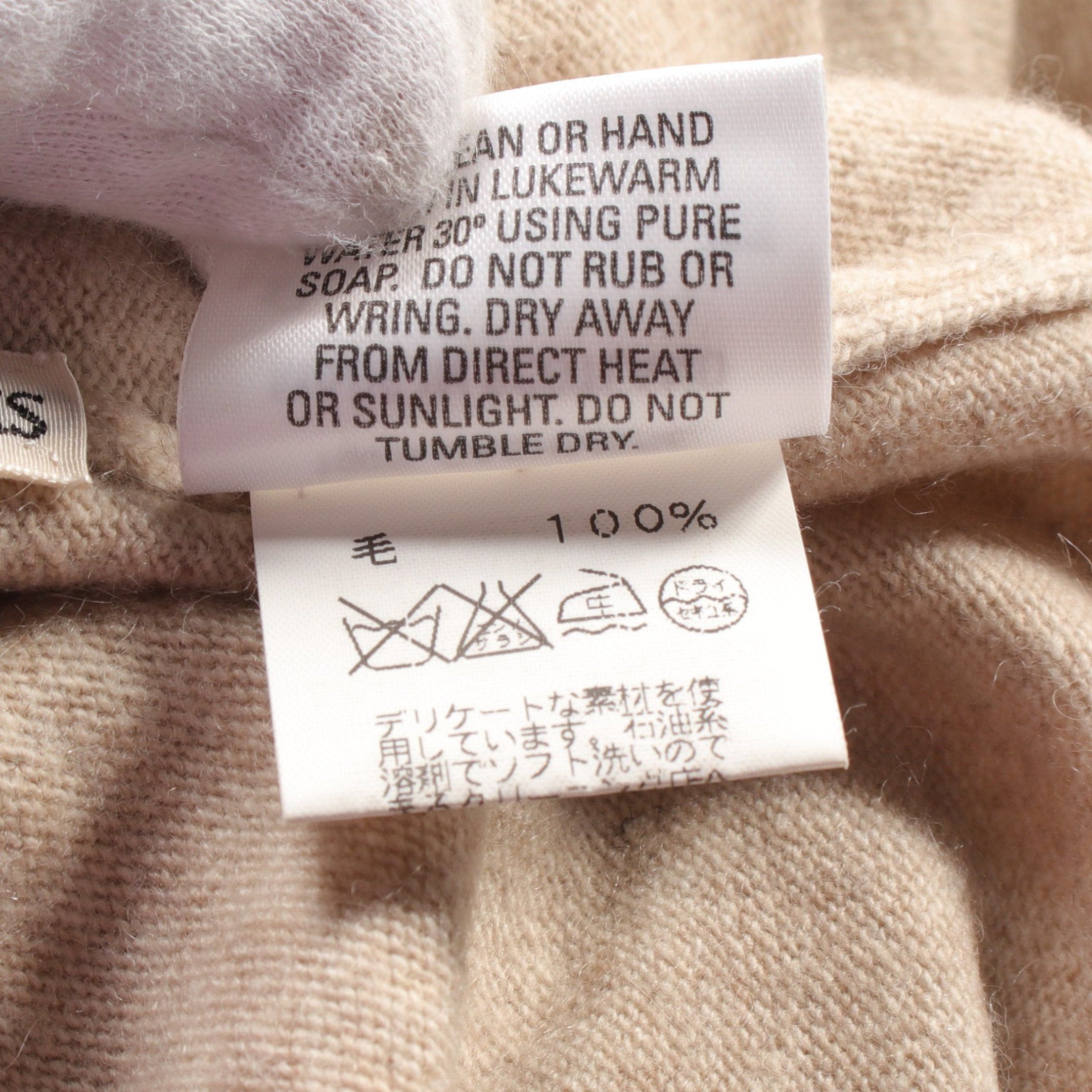 Hermes Hermes Knit Turtleneck Cashmere Beige Size ONE SIZE - 4 Thumbnail