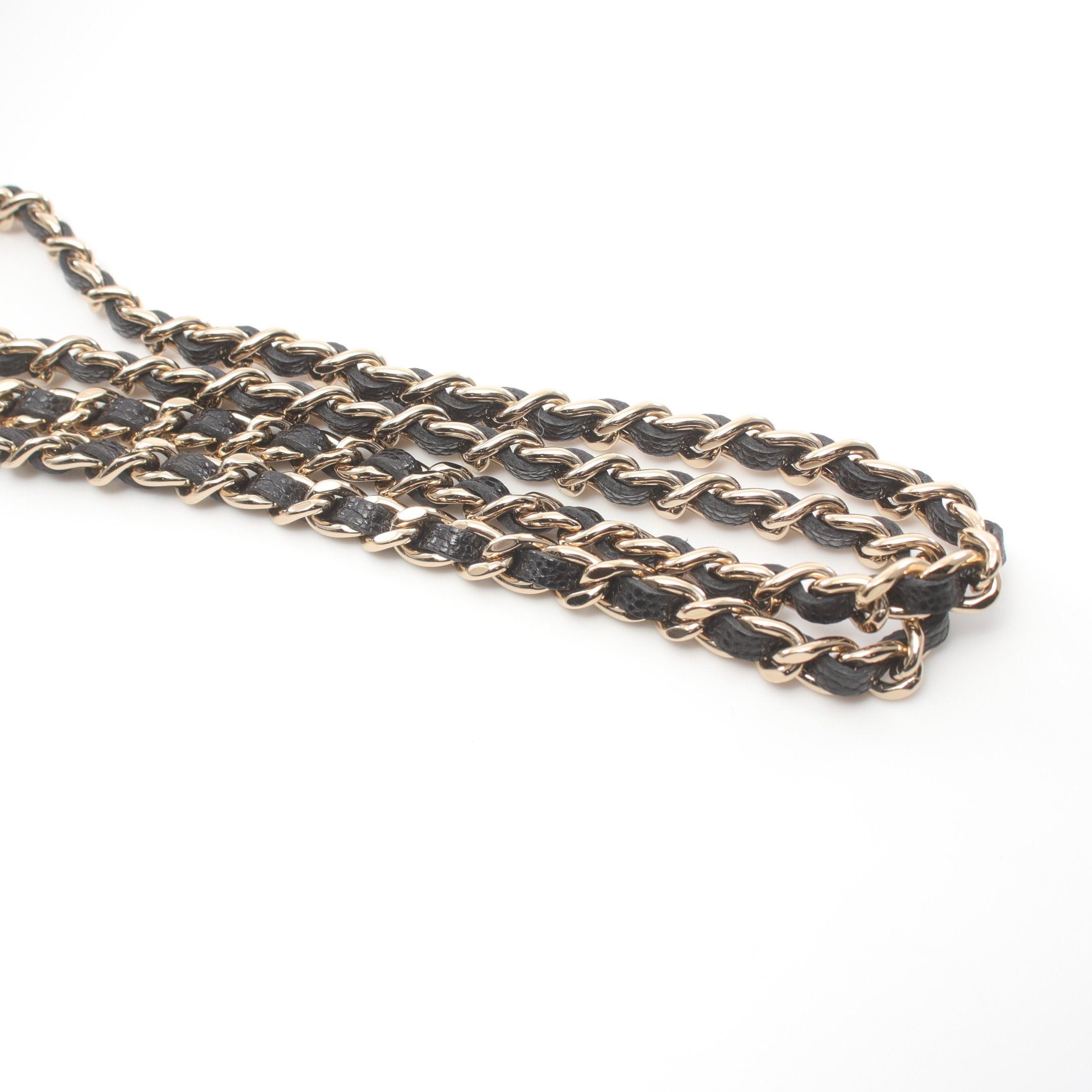 Chanel Chanel Matelasse Chain Phone Case Wallet Shoulder Bag Caviar Skin Black Gold Hardware Size ONE SIZE - 9 Thumbnail