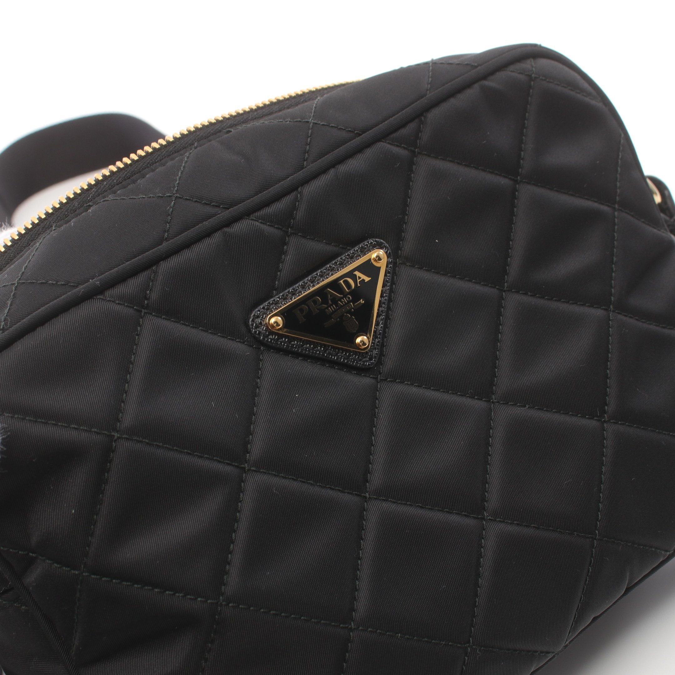 Prada Prada Tessuto Impuntu Shoulder Bag Nylon Black Size ONE SIZE - 5 Thumbnail