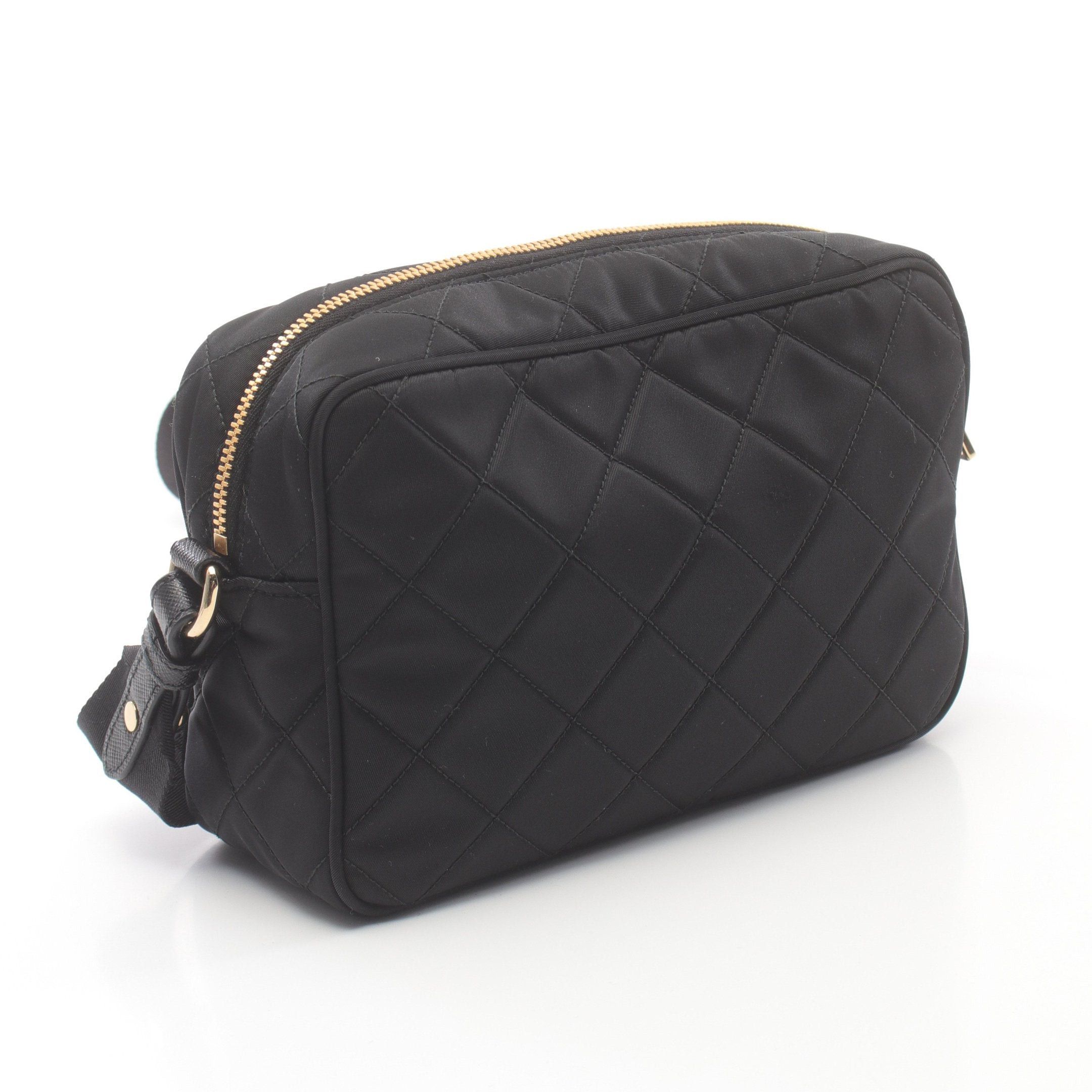 Prada Prada Tessuto Impuntu Shoulder Bag Nylon Black Size ONE SIZE - 2 Thumbnail