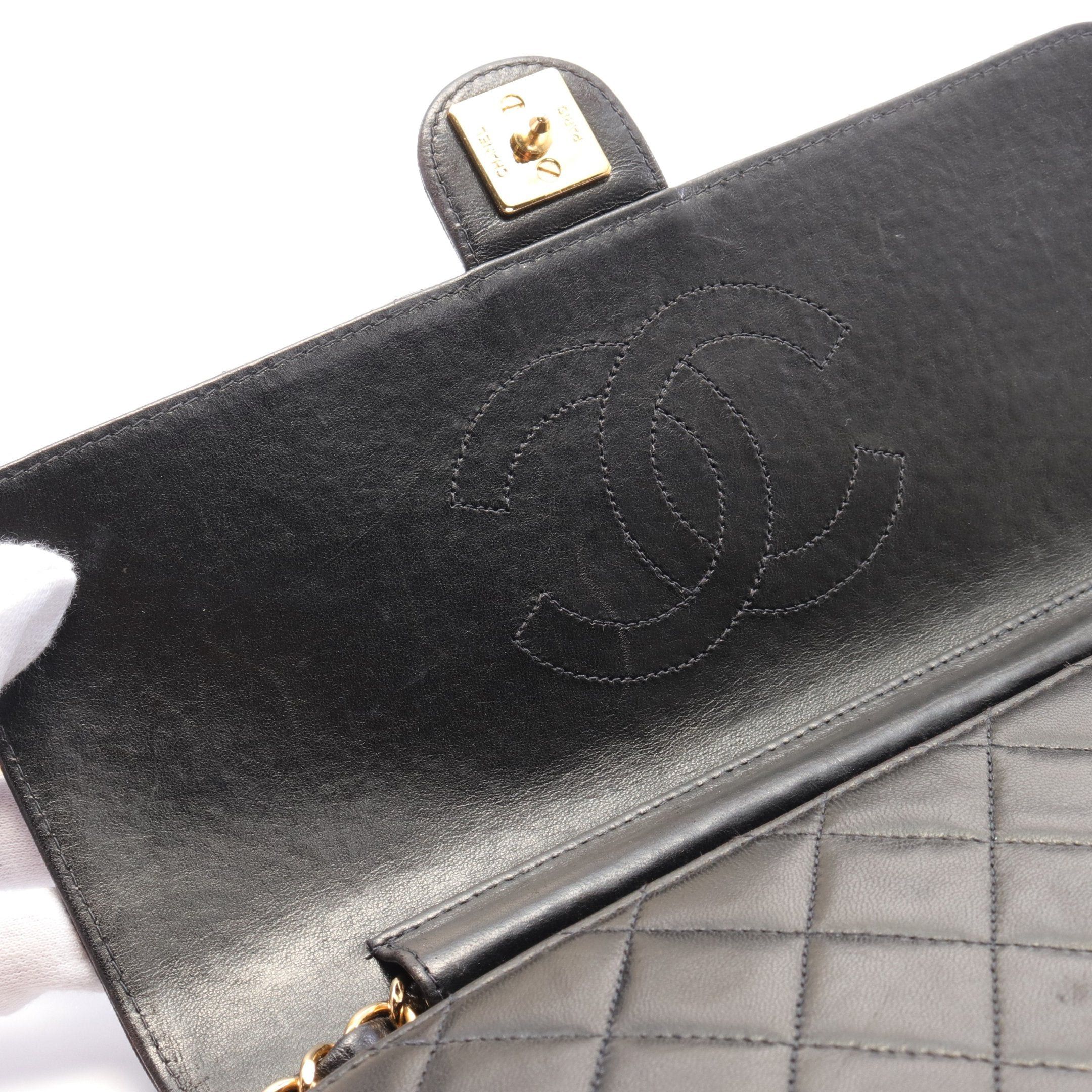 Chanel Chanel Matelasse Chain Shoulder Bag Lambskin Black Gold Hardware Size ONE SIZE - 6 Thumbnail