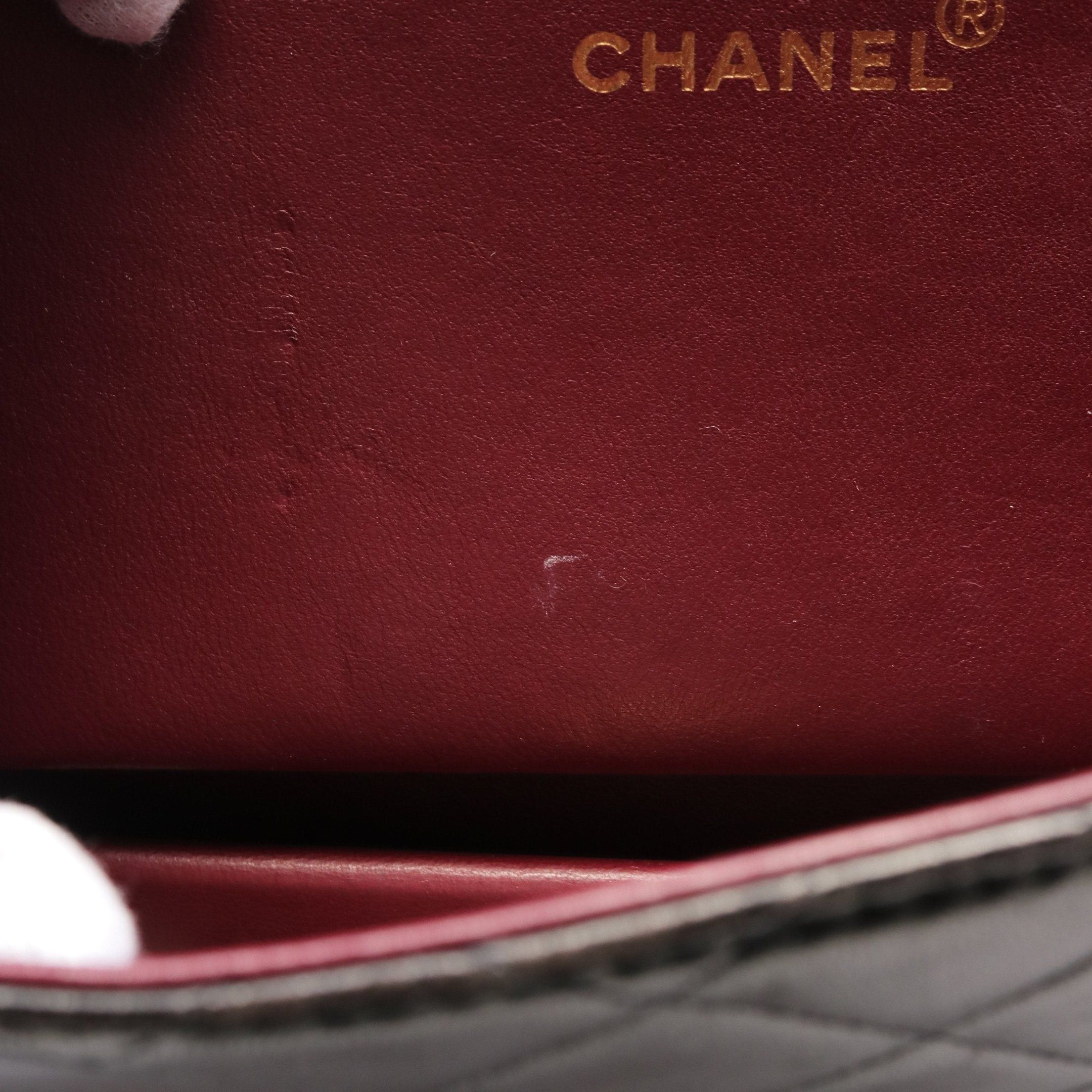 Chanel Chanel Matelasse Chain Shoulder Bag Lambskin Black Gold Hardware Size ONE SIZE - 7 Thumbnail
