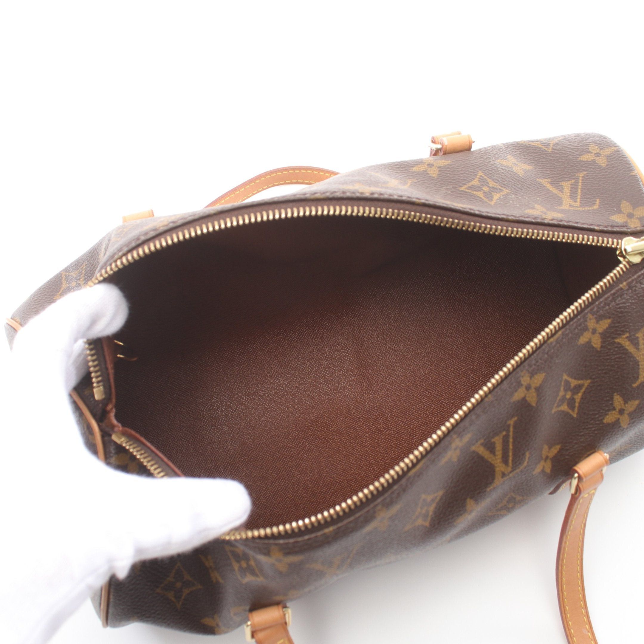 Louis Vuitton Louis Vuitton Papillon 30 Monogram Handbag Leather Brown Size ONE SIZE - 3 Thumbnail