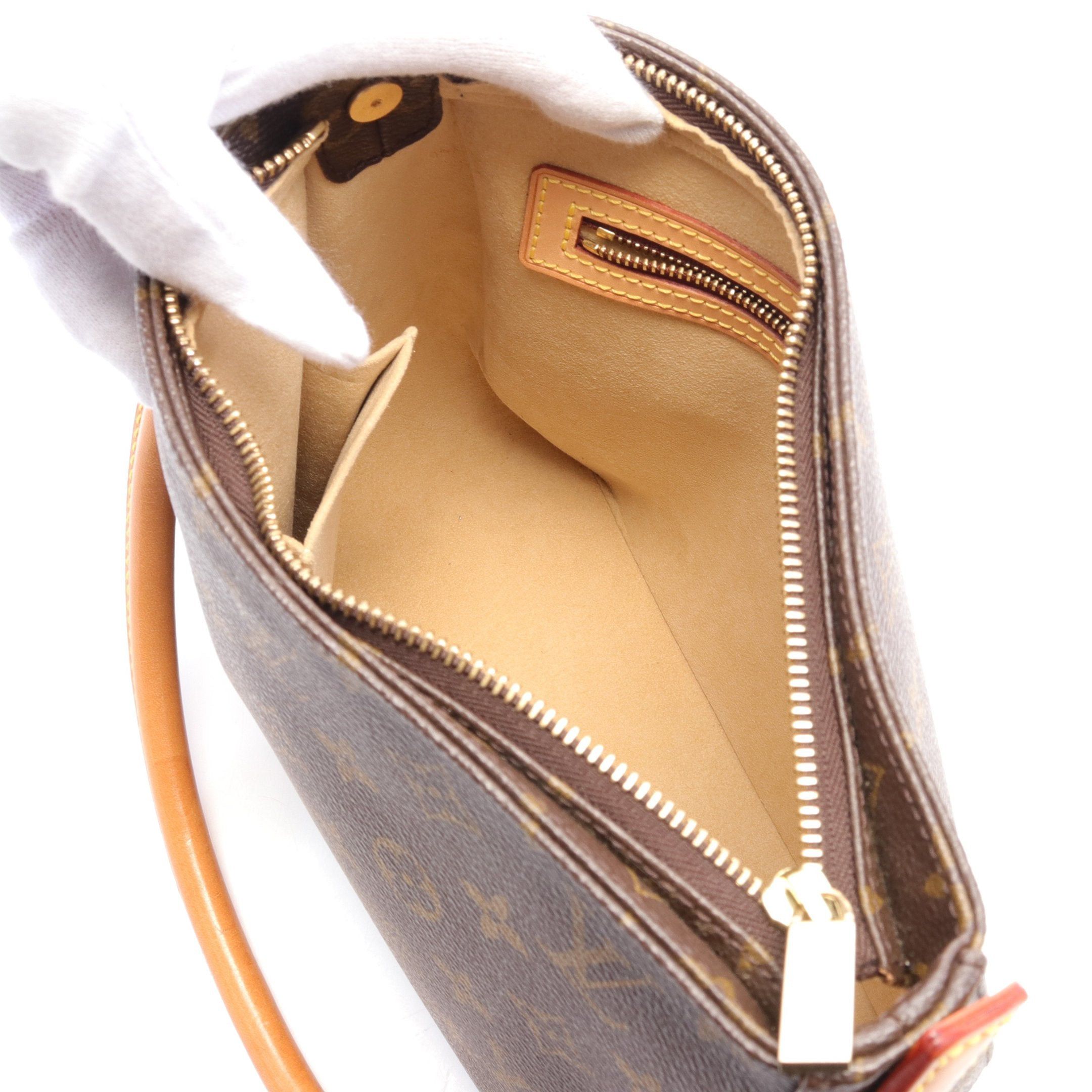 Louis Vuitton Louis Vuitton Looping Mm Monogram Shoulder Bag Leather Brown Size ONE SIZE - 3 Thumbnail