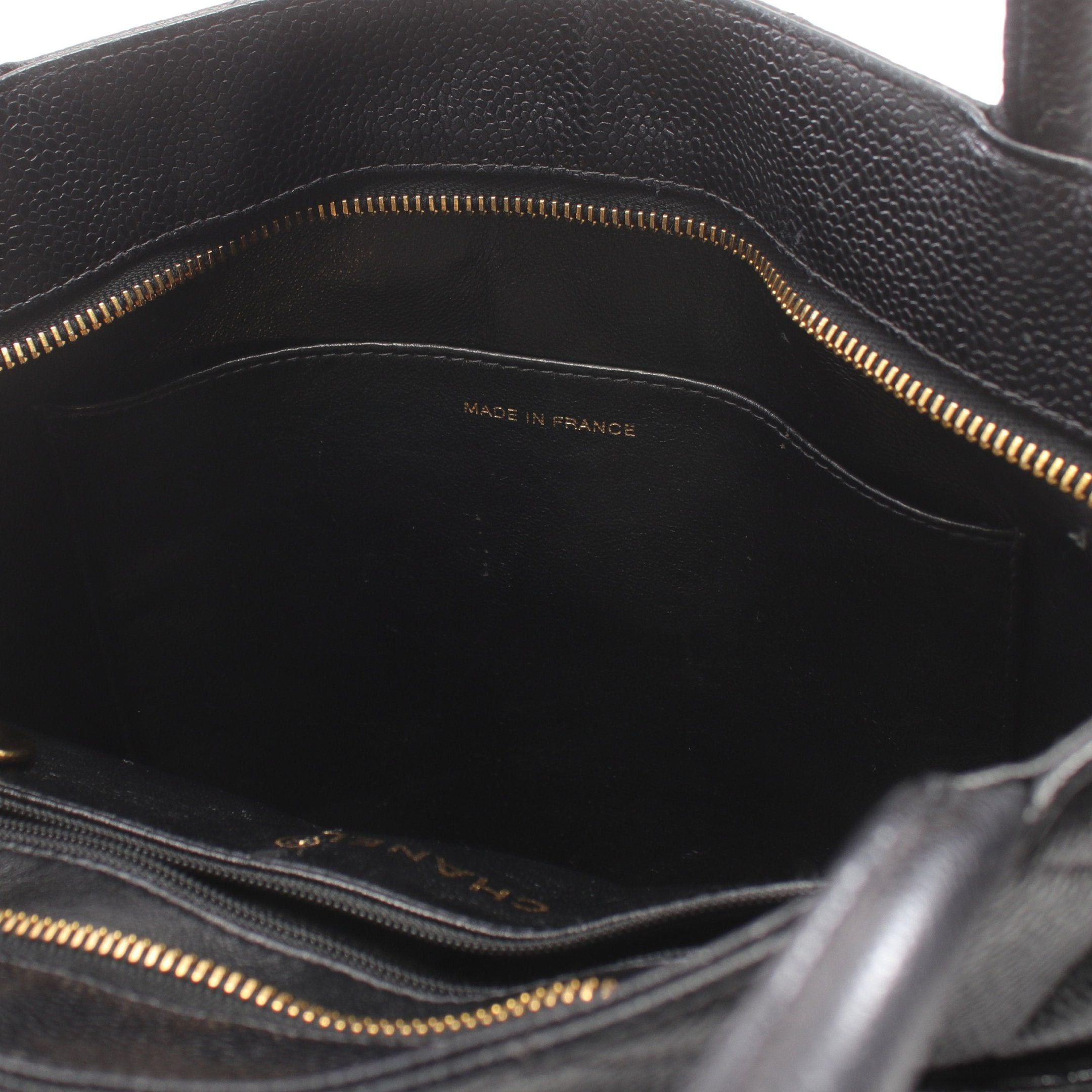 Chanel Chanel Reissue Tote Handbag Bag Caviar Skin Black Gold Hardware Size ONE SIZE - 9 Thumbnail