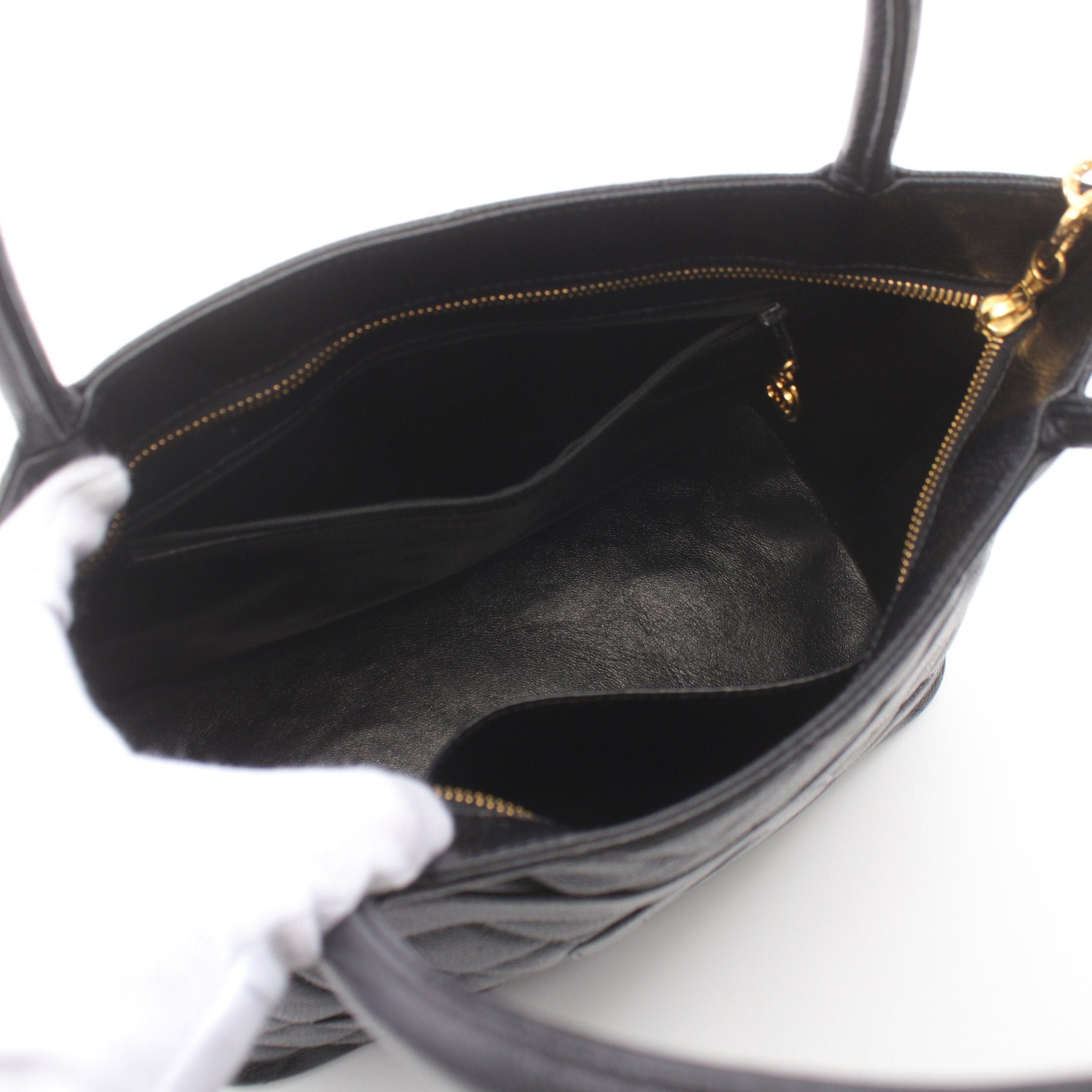 Chanel Chanel Reissue Tote Handbag Bag Caviar Skin Black Gold Hardware Size ONE SIZE - 3 Thumbnail