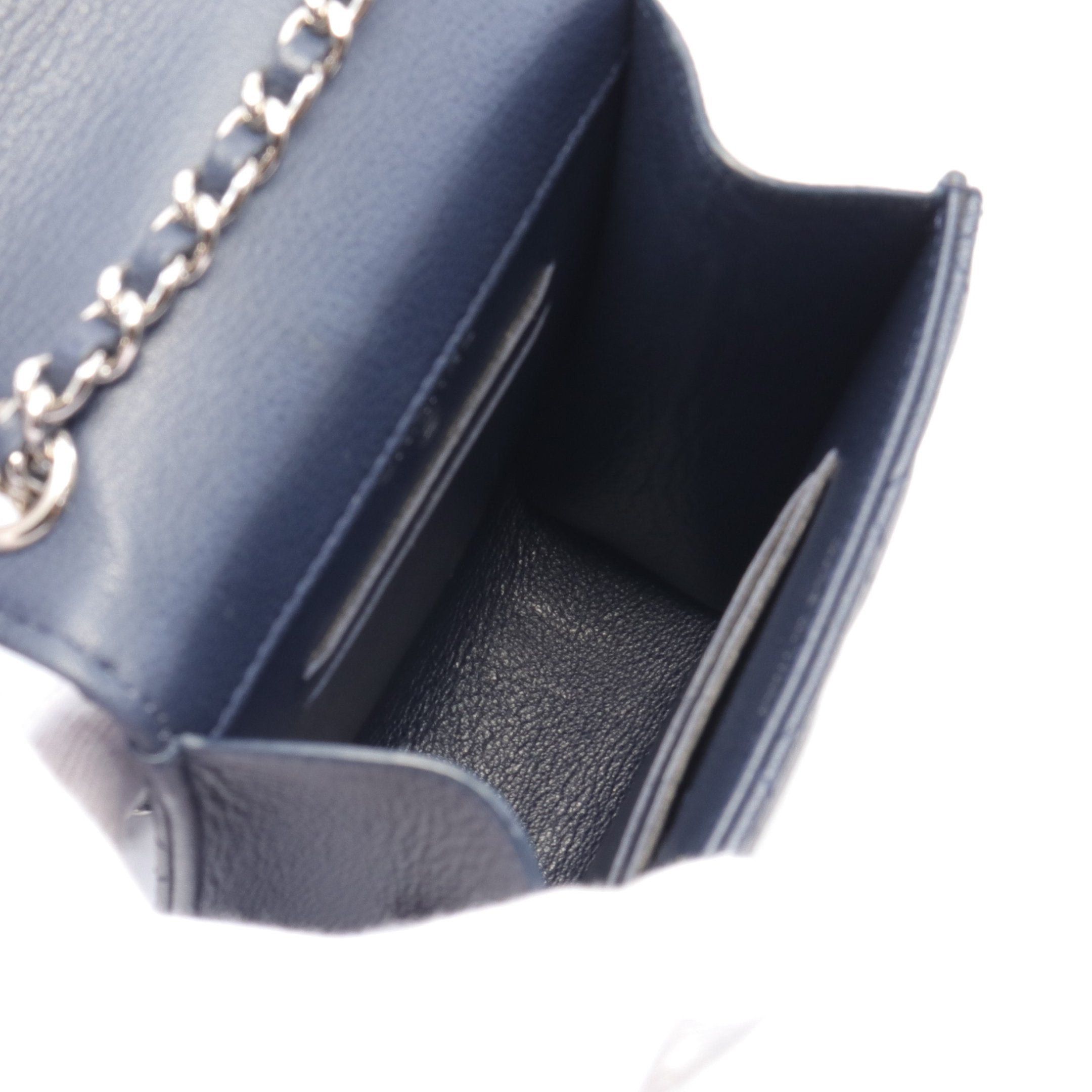 Chanel Chanel Matelasse Chain Shoulder Bag Caviar Skin Navy Silver Hardware Size ONE SIZE - 3 Thumbnail