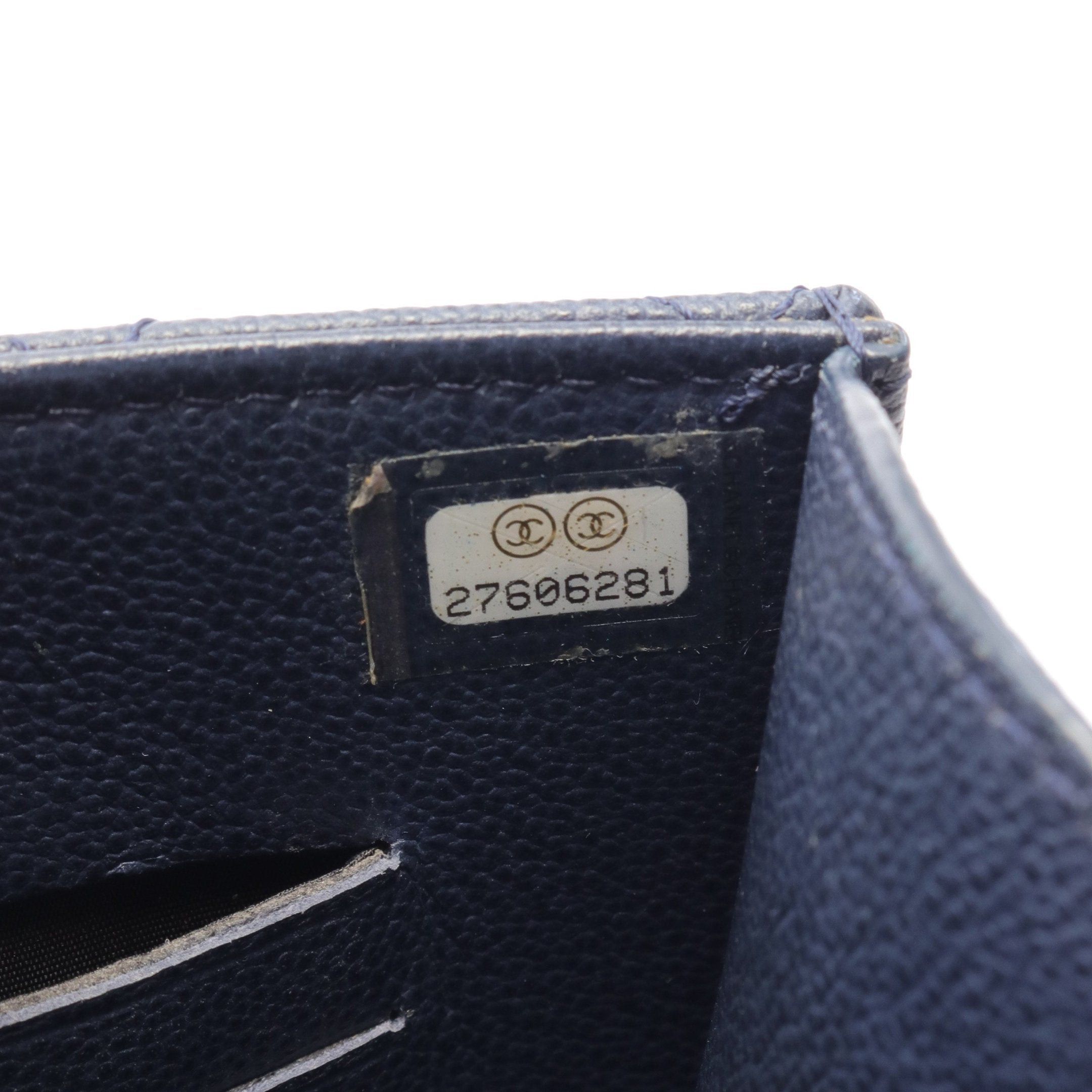 Chanel Chanel Matelasse Chain Shoulder Bag Caviar Skin Navy Silver Hardware Size ONE SIZE - 5 Thumbnail