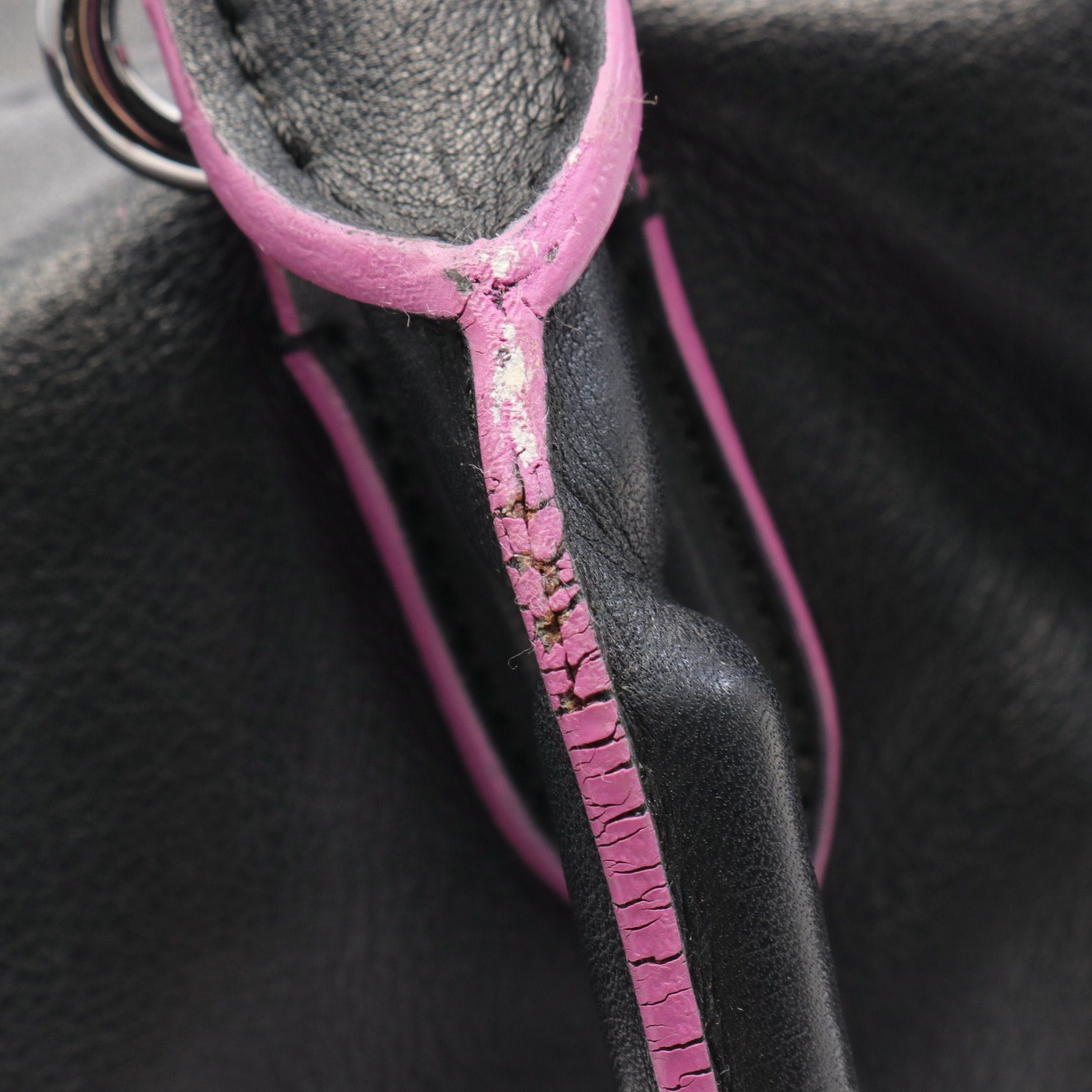 Loewe Loewe Flamenco Tote Anagram Handbag Bag Leather Black Size ONE SIZE - 7 Thumbnail
