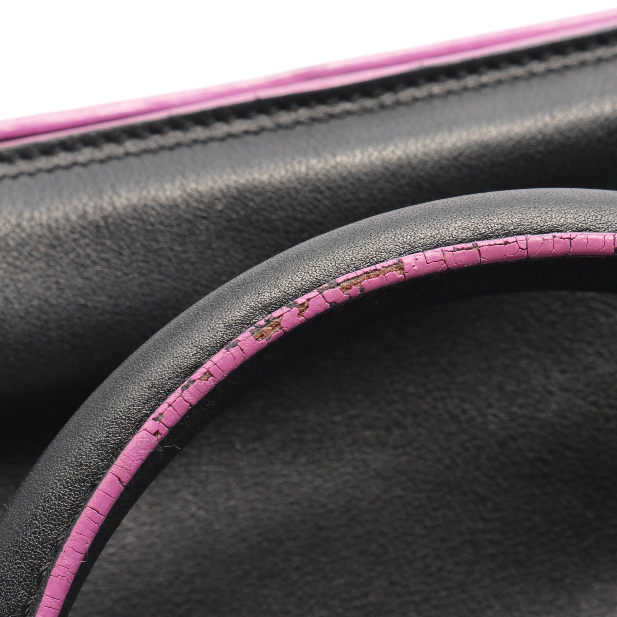 Loewe Loewe Flamenco Tote Anagram Handbag Bag Leather Black Size ONE SIZE - 8 Thumbnail