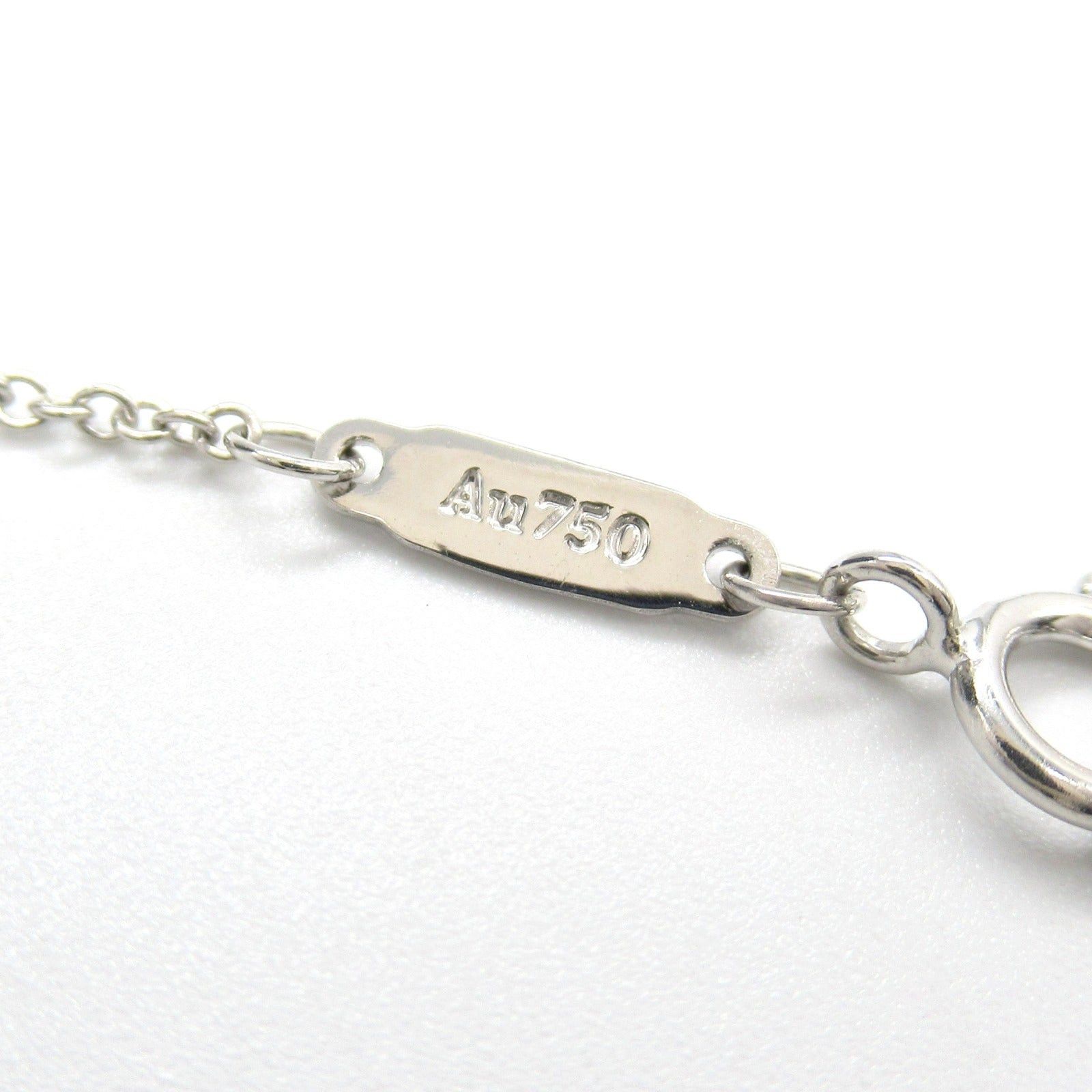 Tiffany & Co. Tiffany Co T Smile Small Necklace K18Wg (White Gold) Silver Size ONE SIZE - 5 Thumbnail