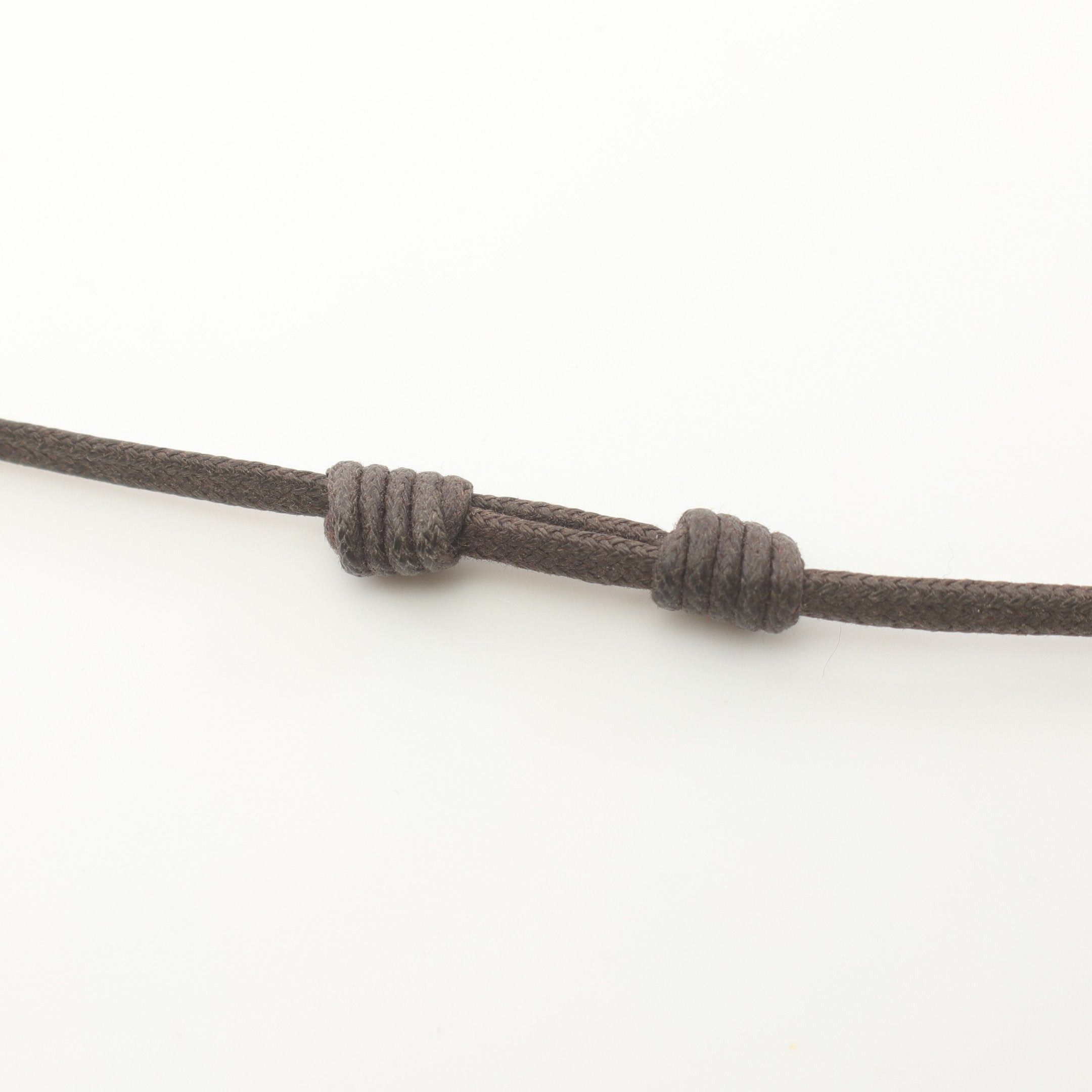 Hermes Hermes Meyance Necklace Buffalo Horn Leather Brown White Size ONE SIZE - 3 Thumbnail