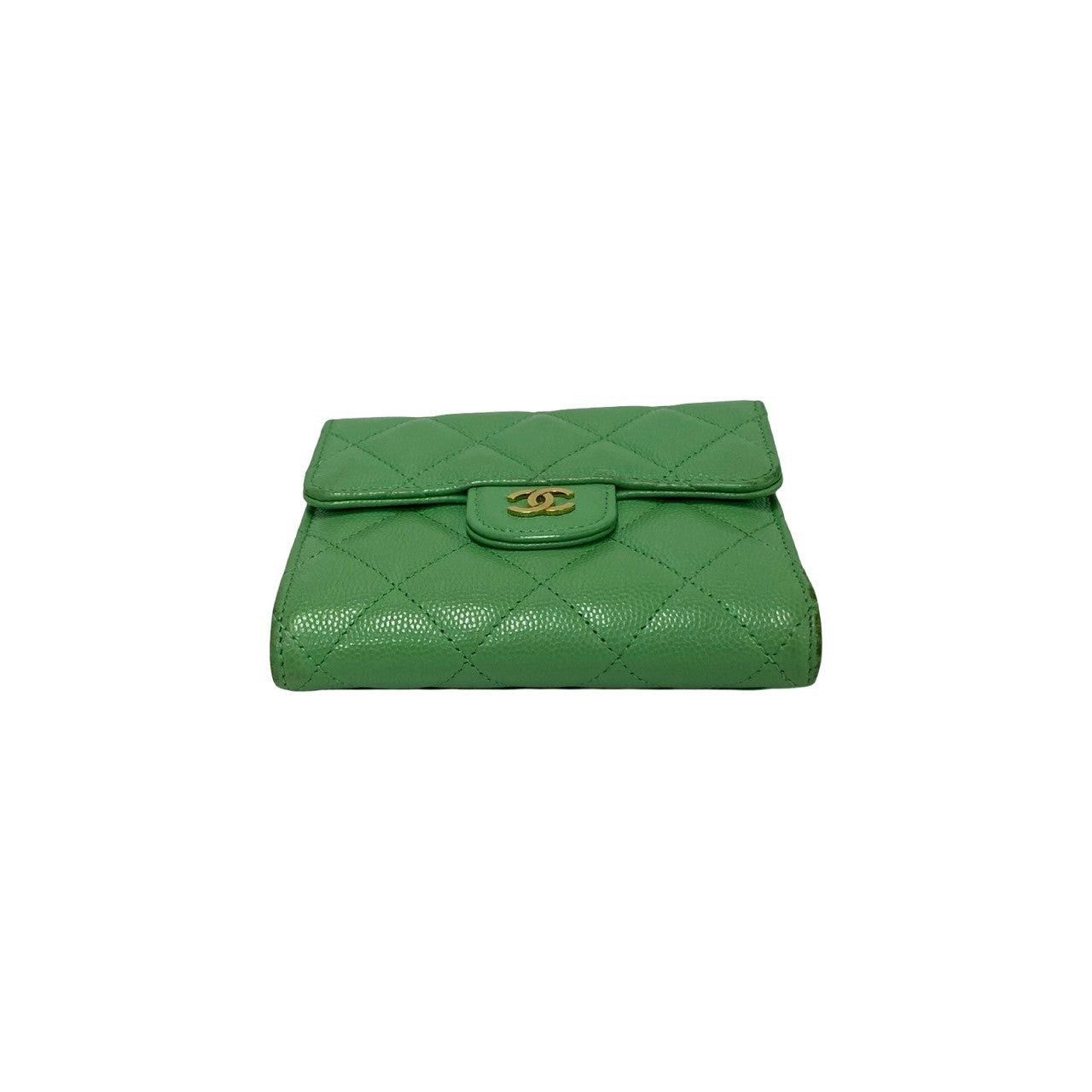 Chanel Chanel Wallet Green Caviar Size ONE SIZE - 6 Thumbnail