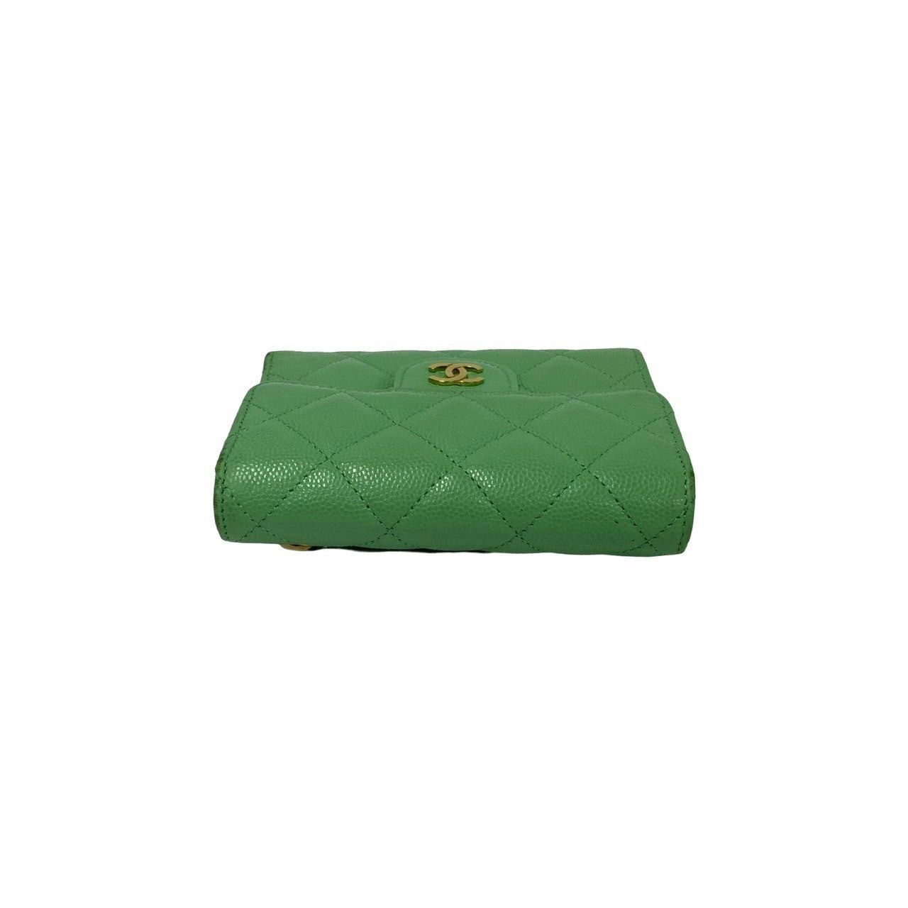 Chanel Chanel Wallet Green Caviar Size ONE SIZE - 3 Thumbnail