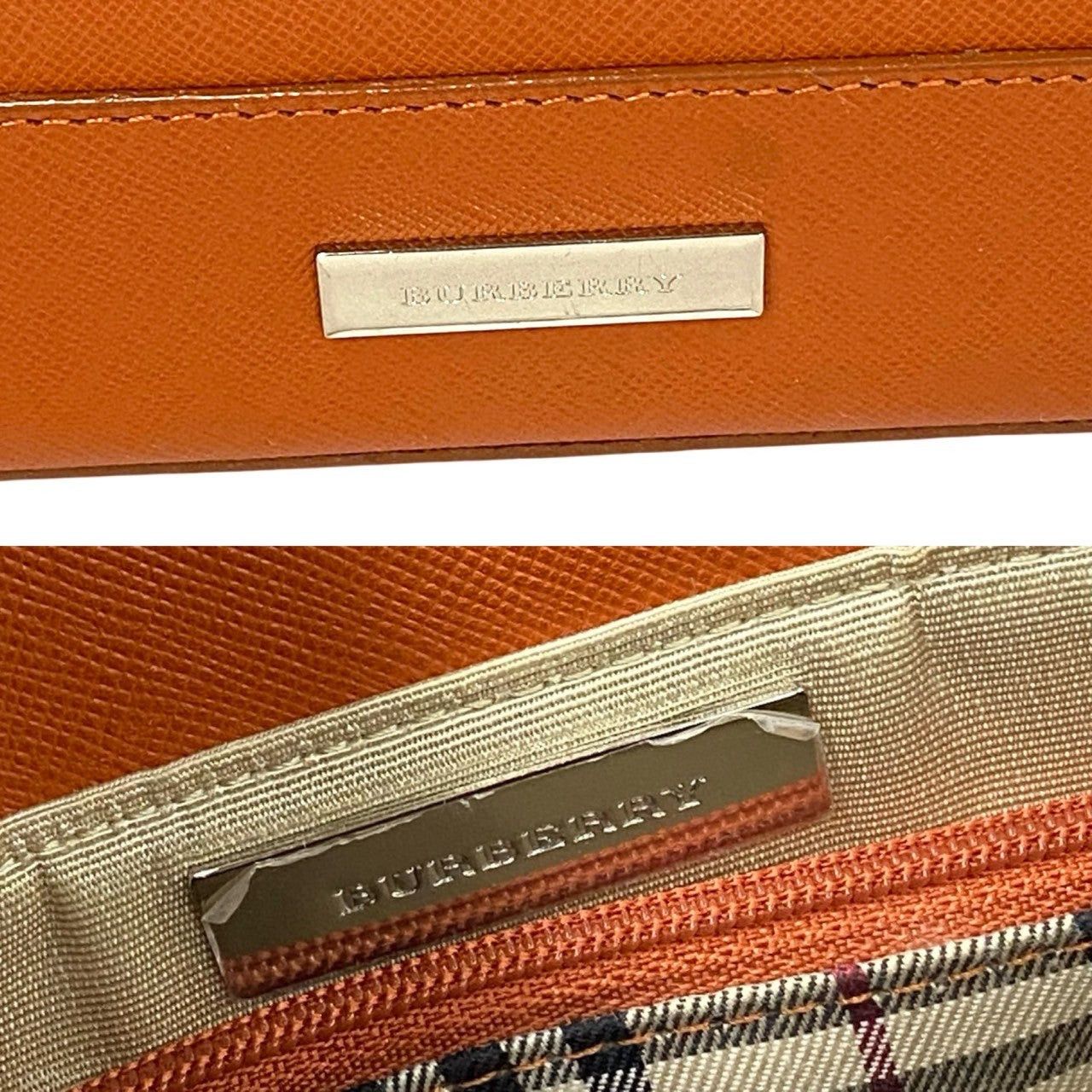 Burberry Burberry Handbag Orange Leather Size ONE SIZE - 3 Thumbnail