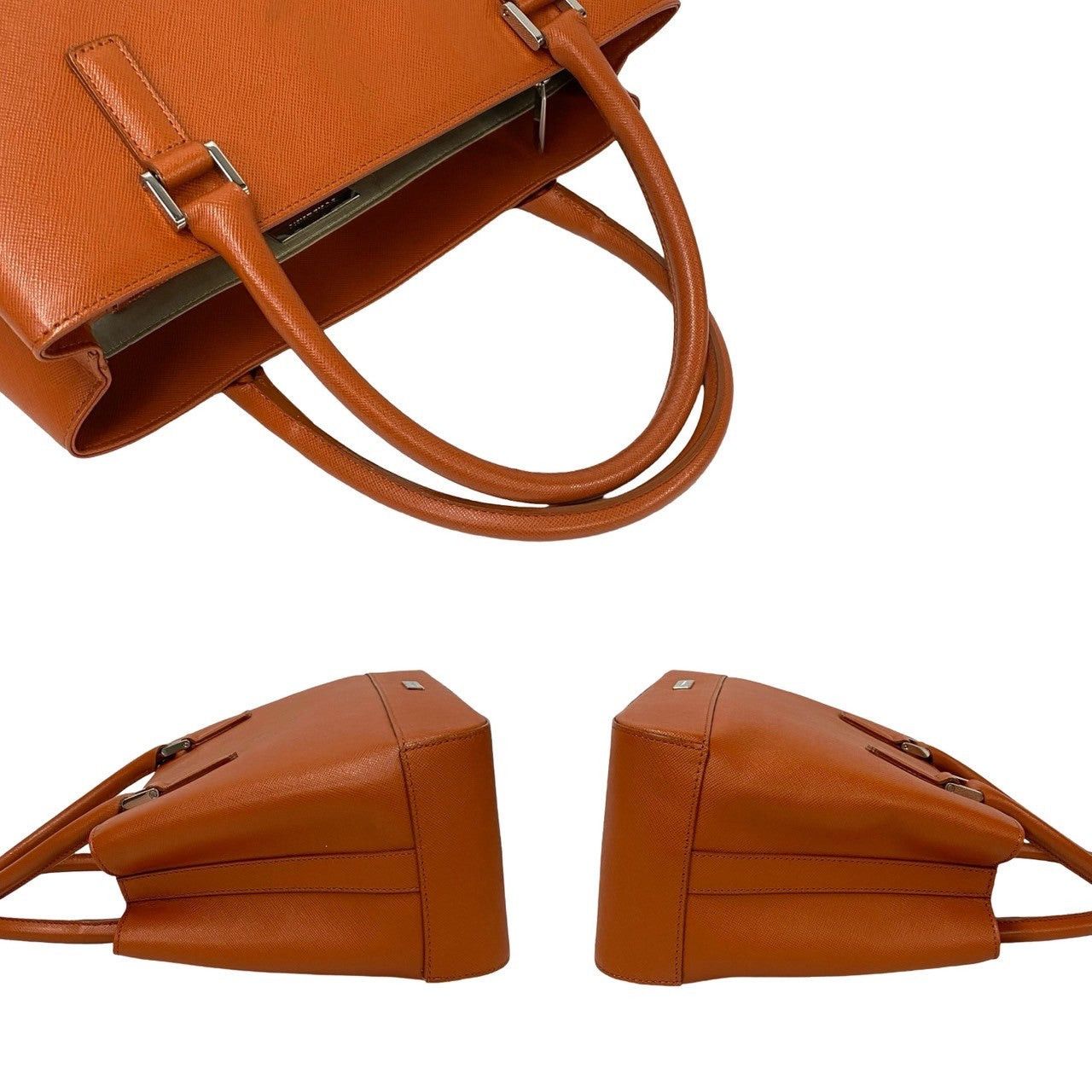Burberry Burberry Handbag Orange Leather Size ONE SIZE - 5 Thumbnail