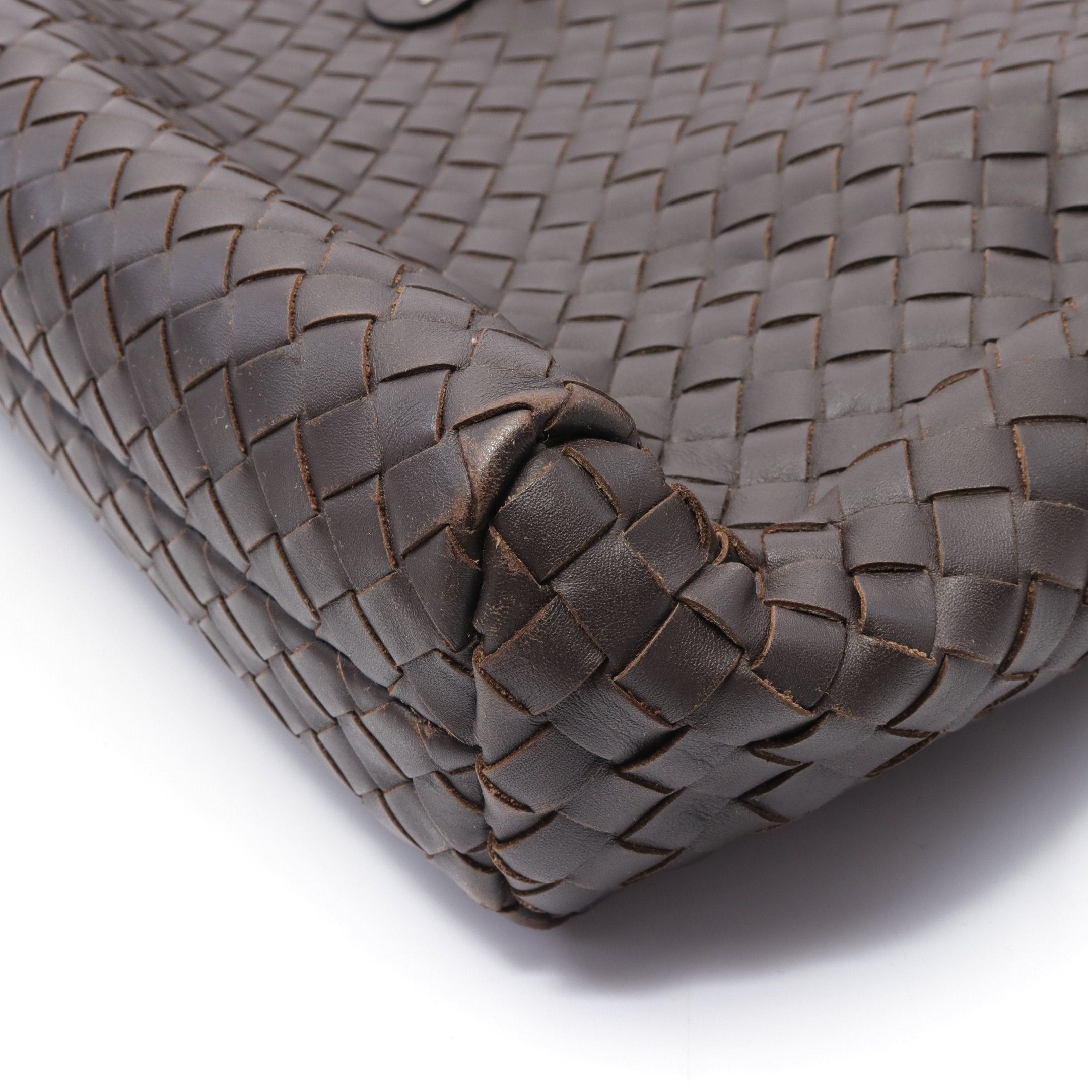 Bottega Veneta Bottega Veneta Intrecciato Briefcase Business Bag Leather Dark Brown Size ONE SIZE - 7 Thumbnail