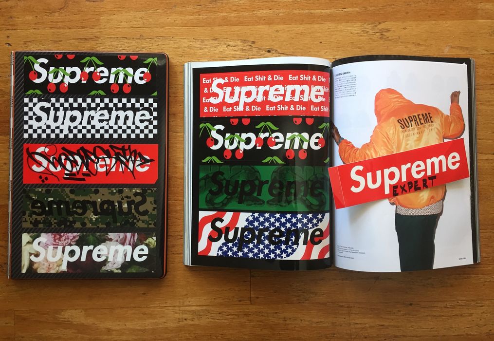 Supreme Supreme Magazine w/ RARE box logo stickers | Grailed