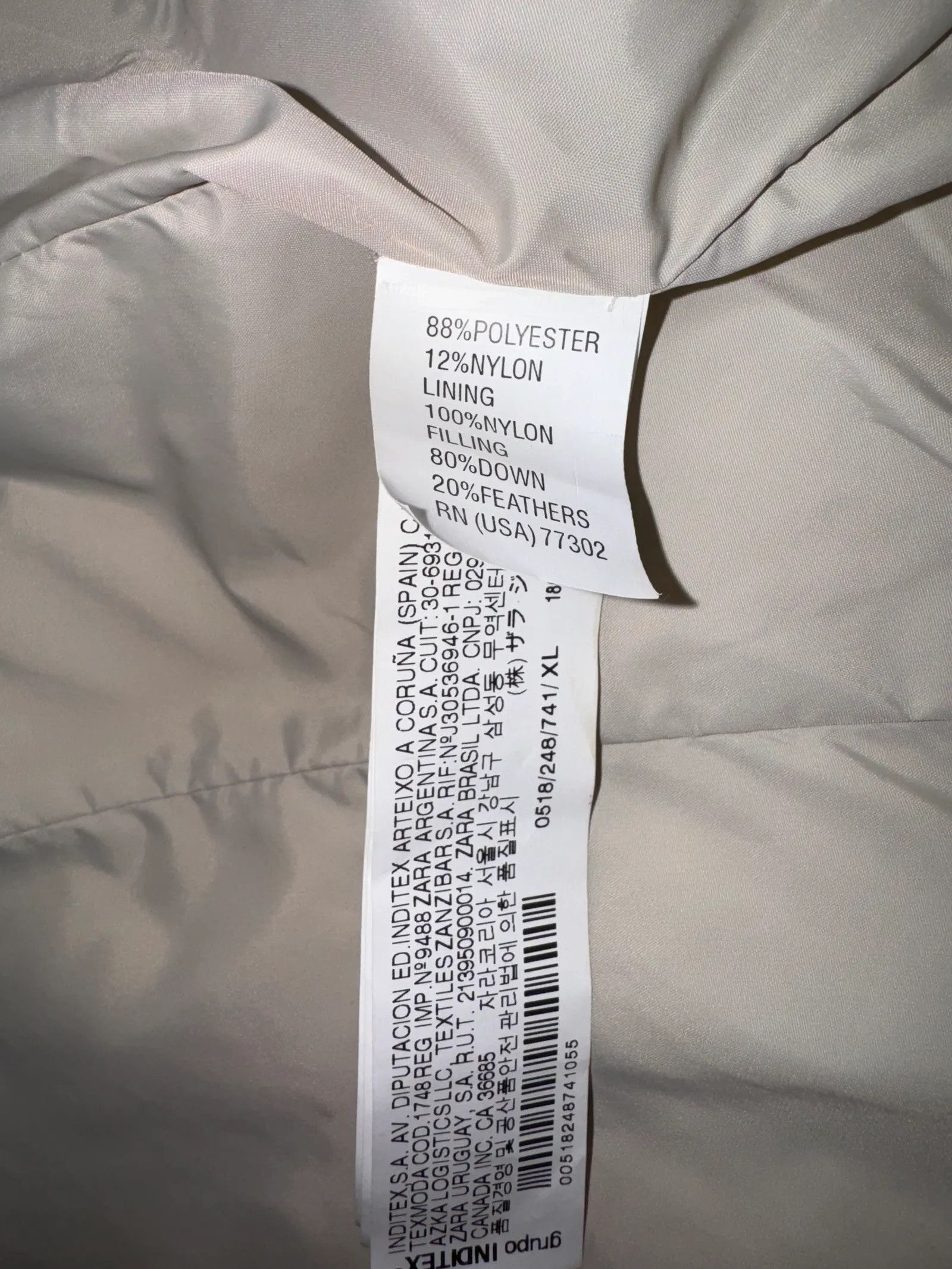 Zara Zara Dunjacka Down Jacket Size L / US 10 / IT 46 - 3 Thumbnail