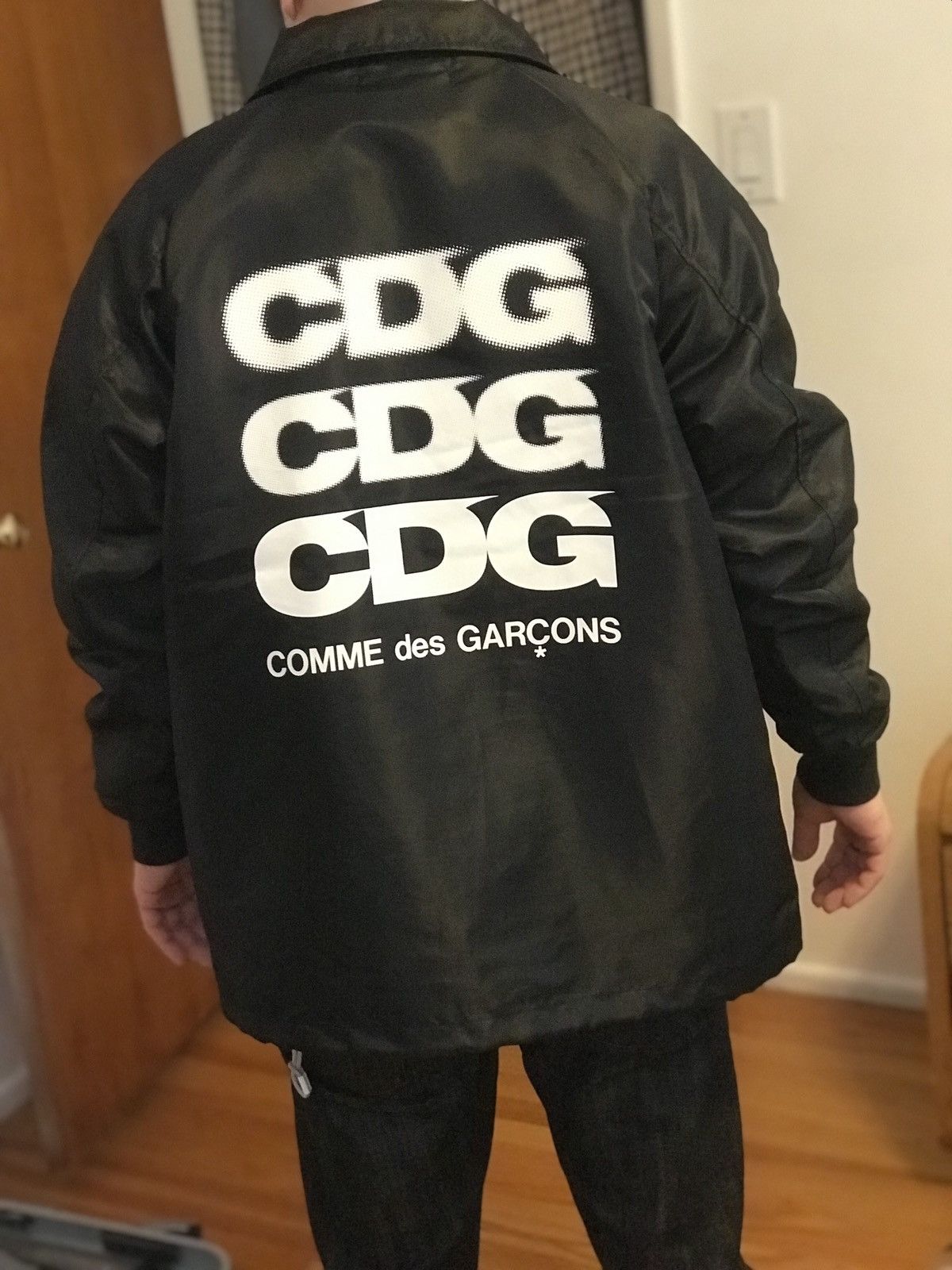 Comme des Garcons CDG Coach Jacket With Boa Black | Grailed