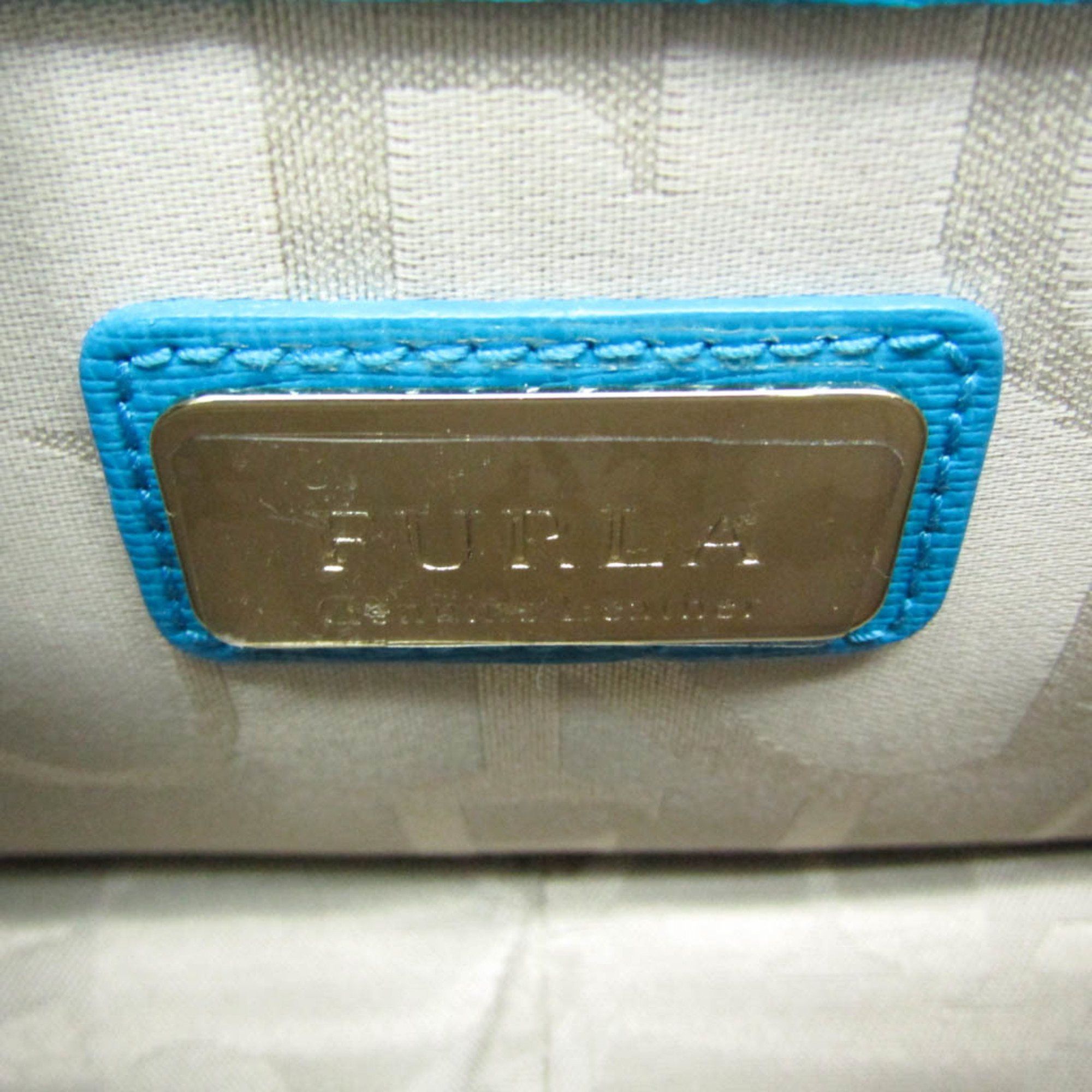 Furla Furla Julia Mini Chain Women's Leather Shoulder Bag Blue Size ONE SIZE - 12 Thumbnail