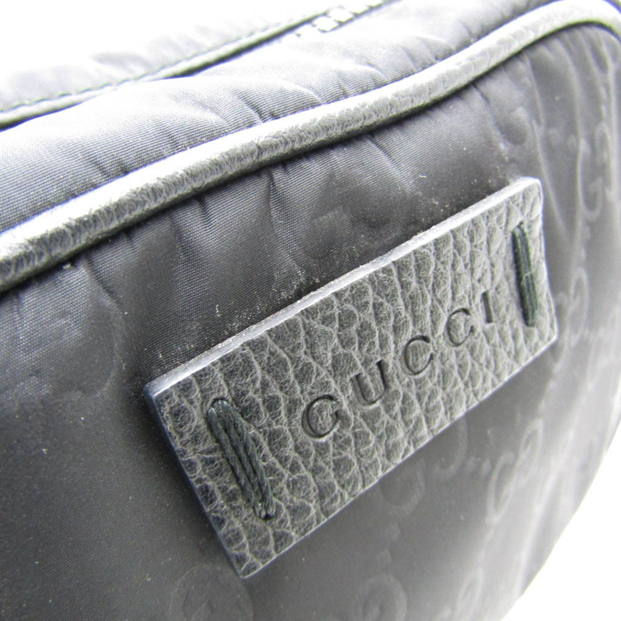 Gucci Gucci GG Nylon 510341 Women's Nylon Pouch Black Size ONE SIZE - 8 Thumbnail