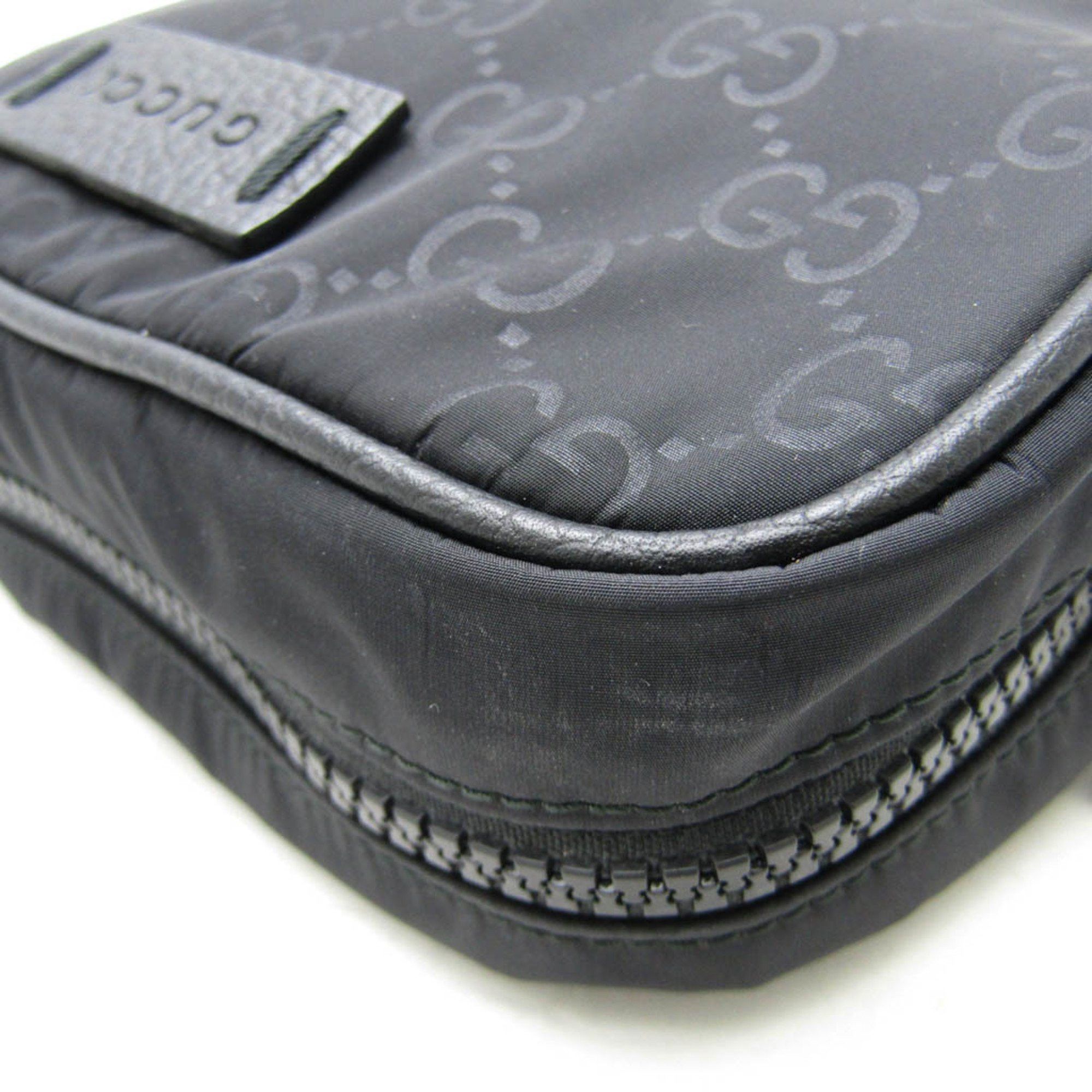 Gucci Gucci GG Nylon 510341 Women's Nylon Pouch Black Size ONE SIZE - 6 Thumbnail