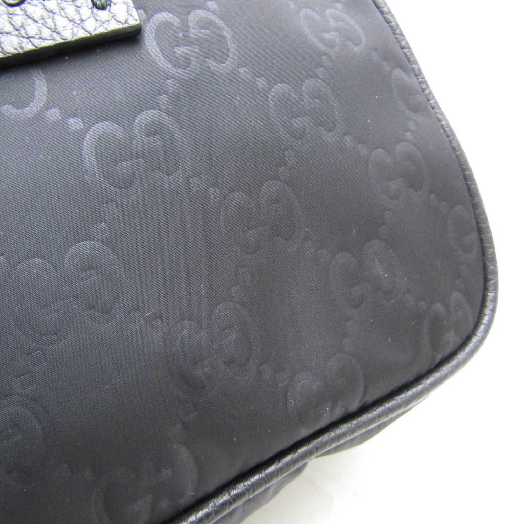 Gucci Gucci GG Nylon 510341 Women's Nylon Pouch Black Size ONE SIZE - 7 Thumbnail