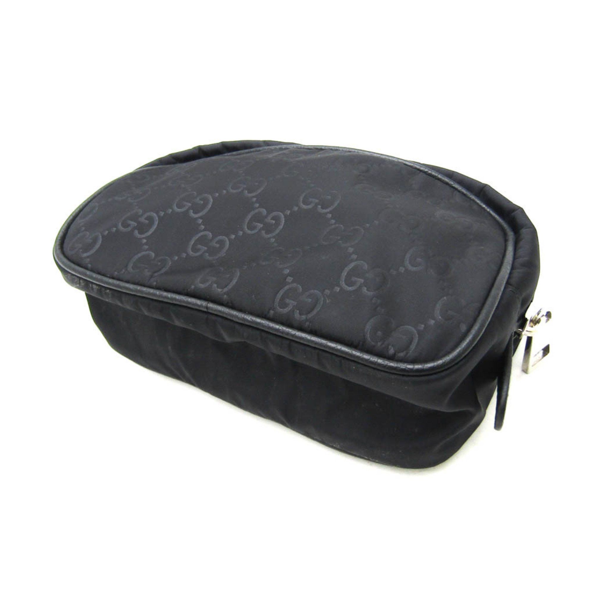 Gucci Gucci GG Nylon 510341 Women's Nylon Pouch Black Size ONE SIZE - 2 Thumbnail