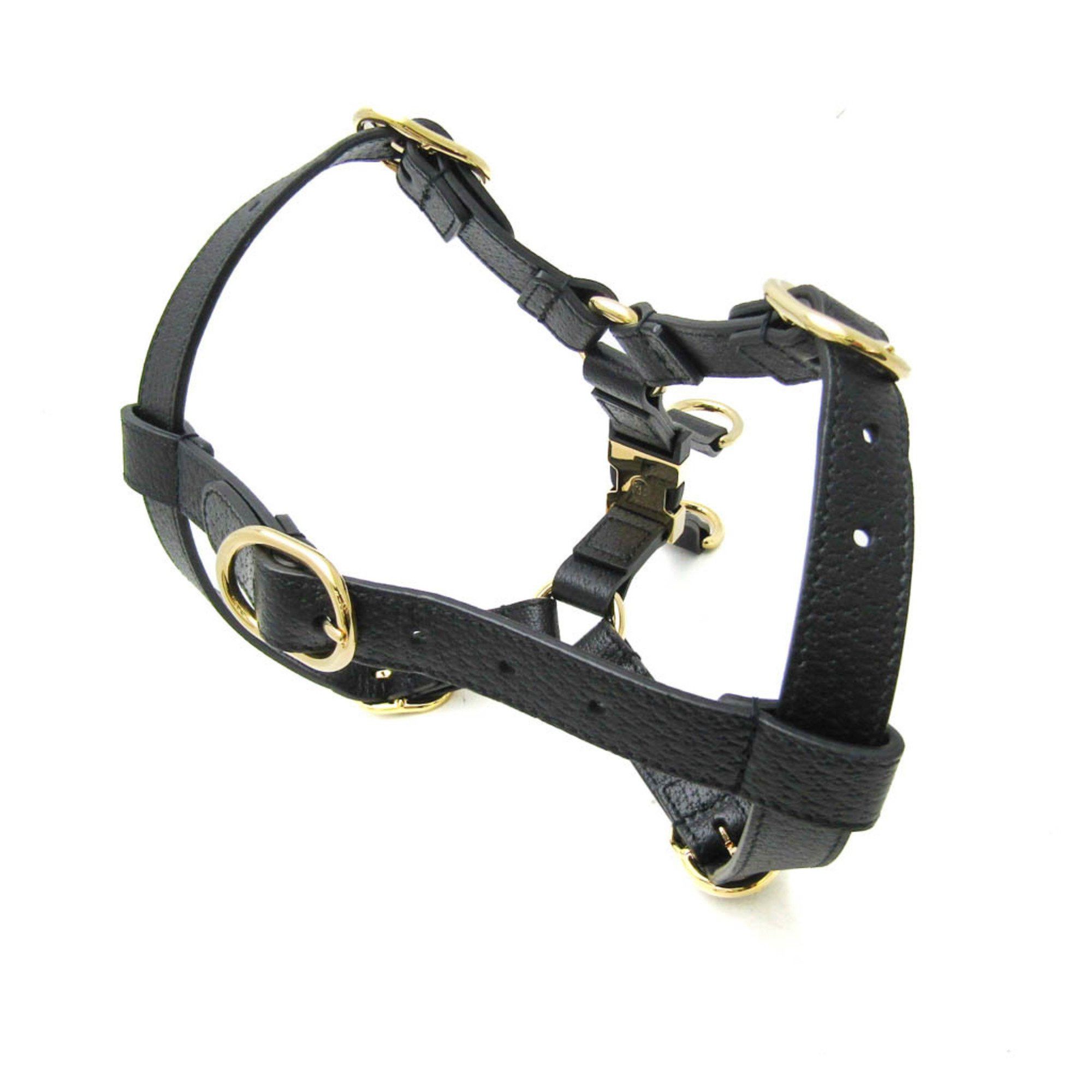 Gucci Gucci Interlocking G 692963 Dog Harness Leather Black Size ONE SIZE - 2 Thumbnail