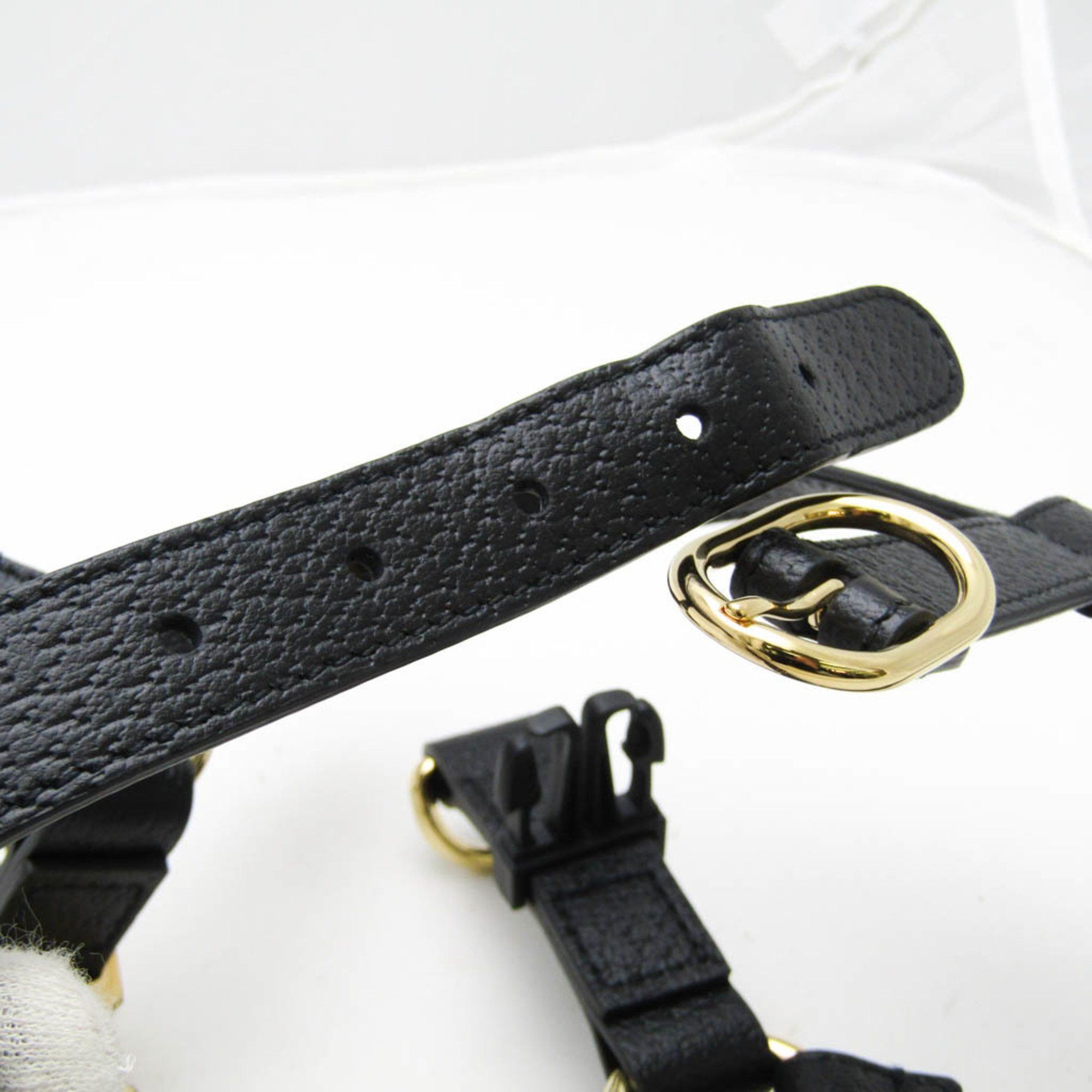 Gucci Gucci Interlocking G 692963 Dog Harness Leather Black Size ONE SIZE - 7 Thumbnail