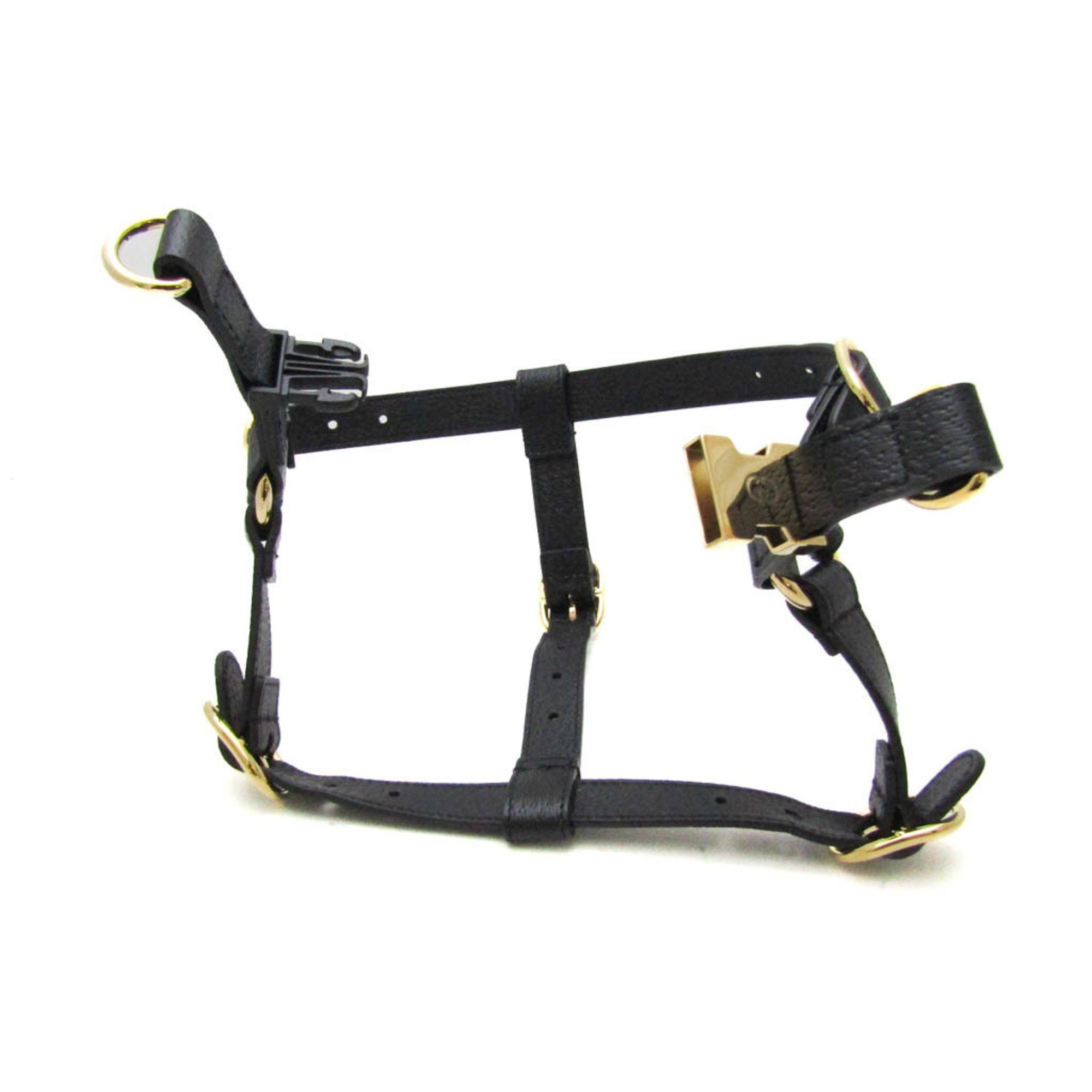 Gucci Gucci Interlocking G 692963 Dog Harness Leather Black Size ONE SIZE - 8 Thumbnail