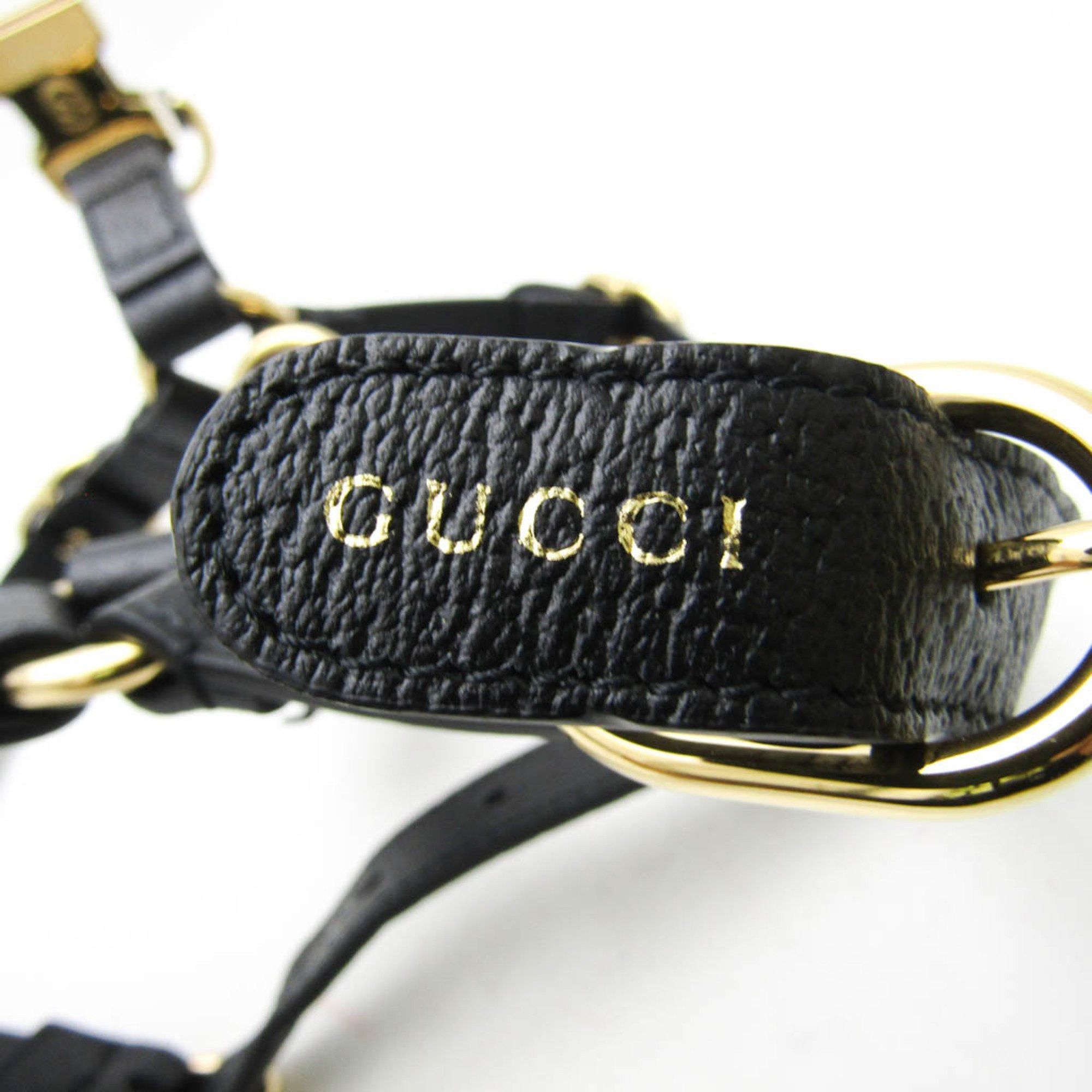 Gucci Gucci Interlocking G 692963 Dog Harness Leather Black Size ONE SIZE - 9 Thumbnail