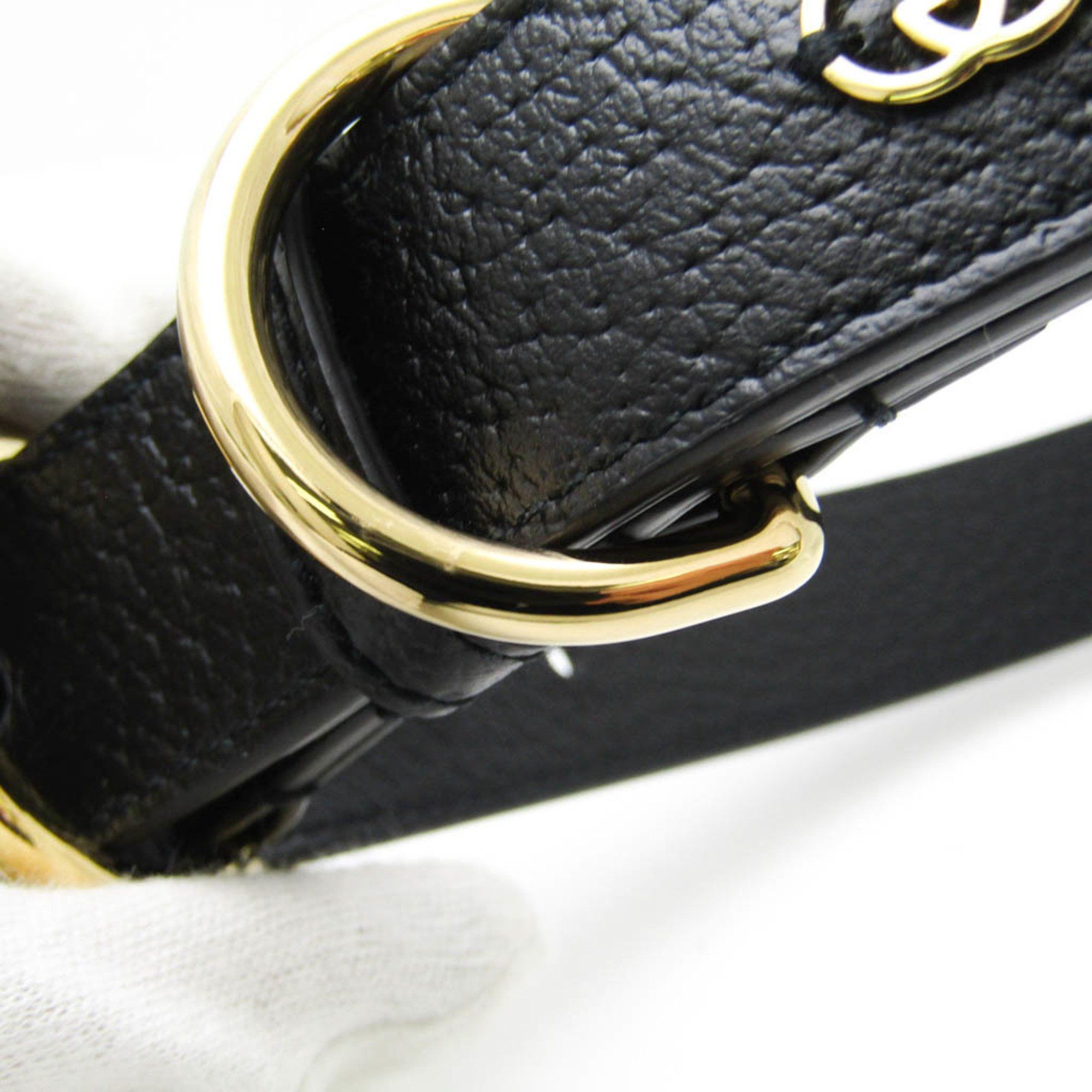 Gucci Gucci Interlocking G 695256 Dog Collar Leather Black Size ONE SIZE - 10 Thumbnail