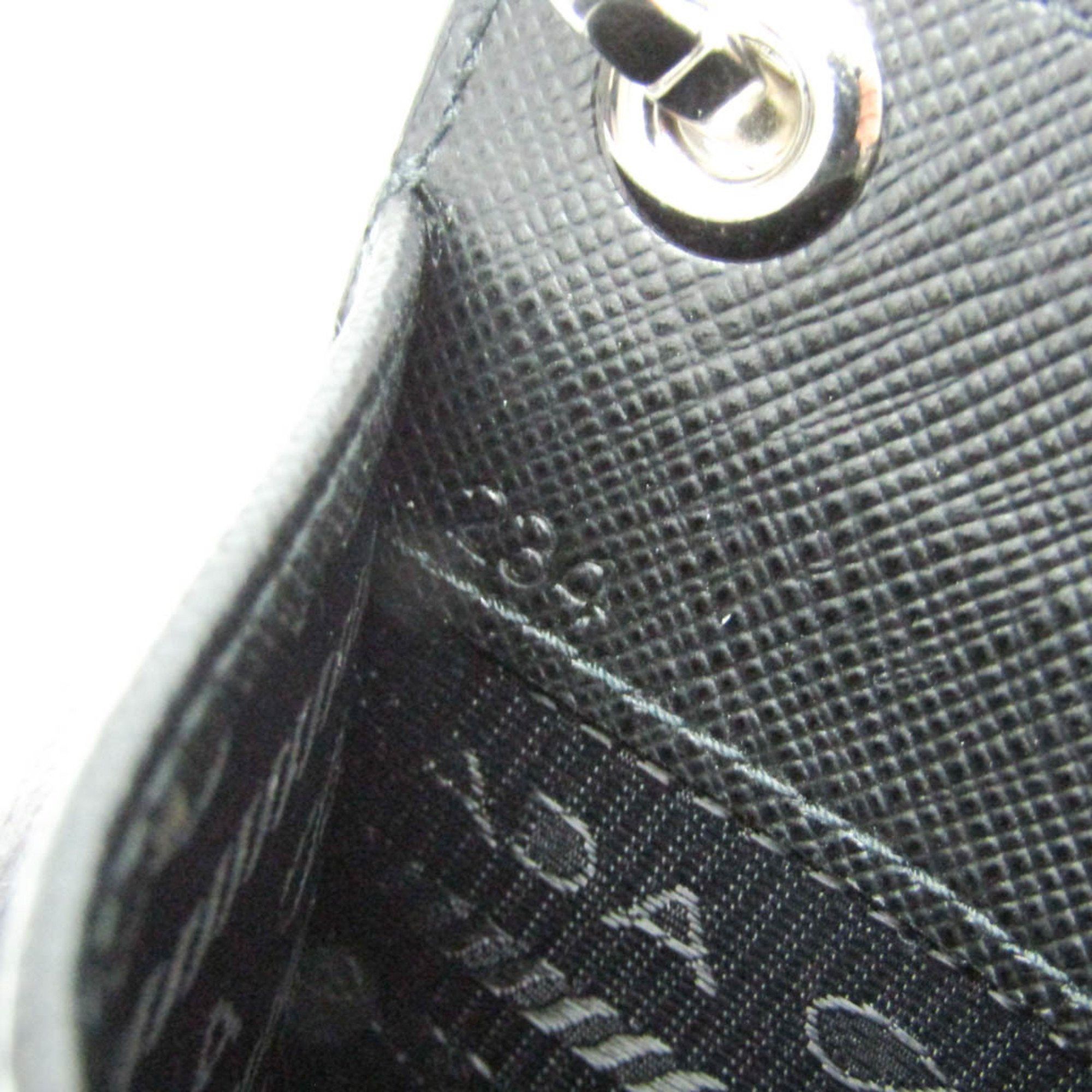 Prada Prada Saffiano Smartphone Case 2ZH067 Men,Women Leather Pouch,Shoulder Bag Black Size ONE SIZE - 9 Thumbnail