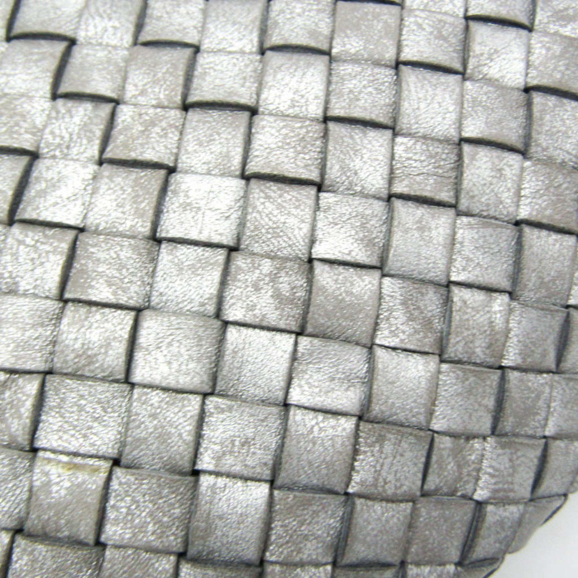 Bottega Veneta Intrecciato Silver Leather Tote Bag (Pre-Owned) Size ONE SIZE - 13 Thumbnail