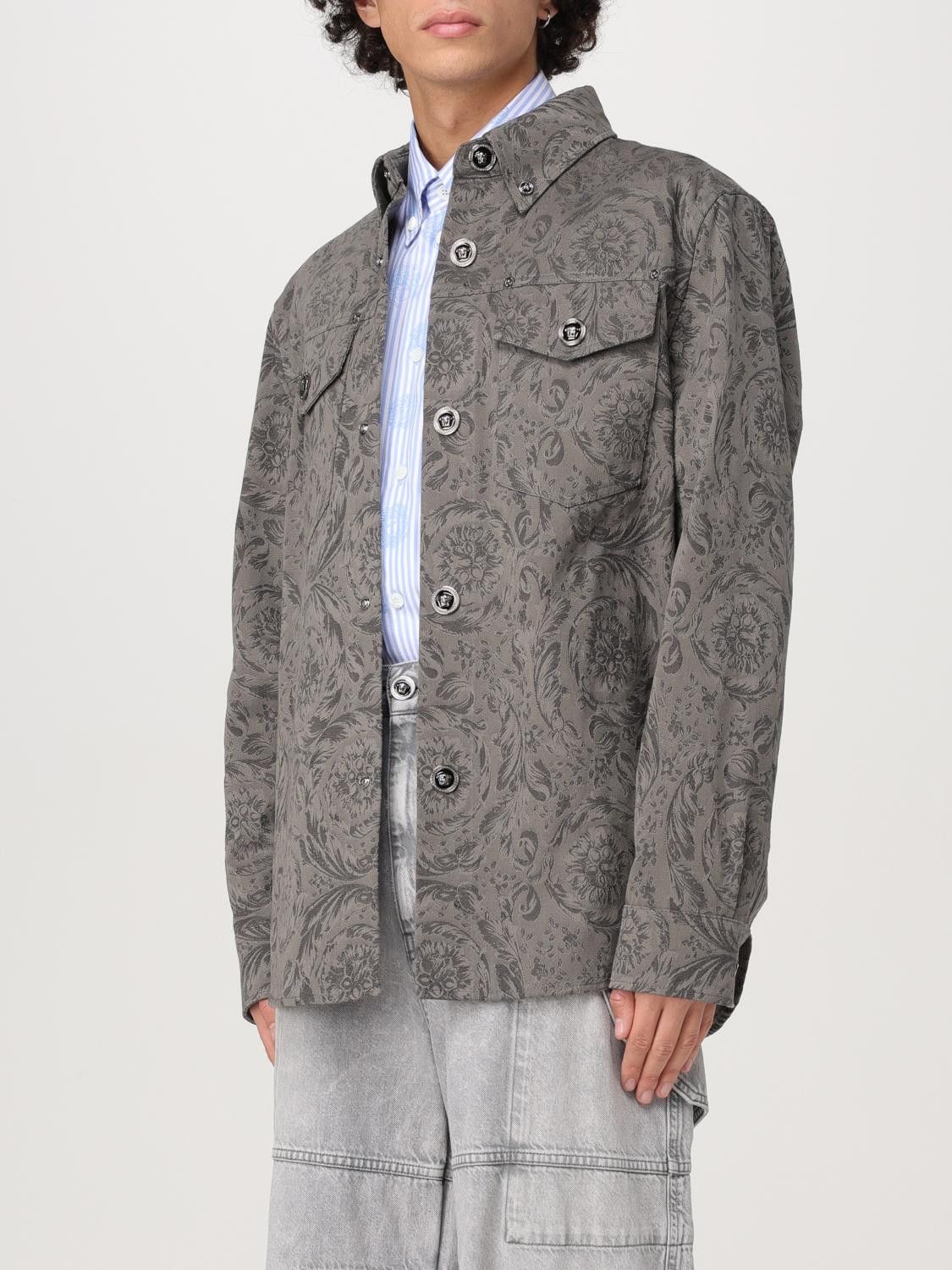 Versace Versace Jacket Men Grey Size US L / EU 52-54 / 3 - 4 Thumbnail