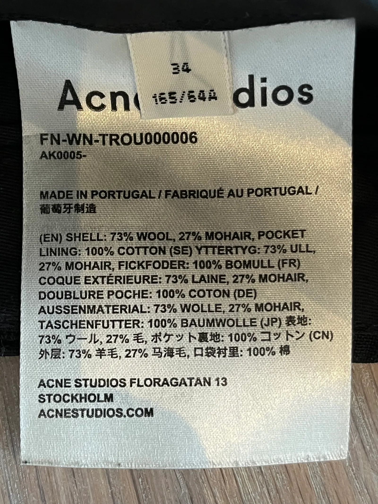 Acne Studios Acne Studios FN-WN-TROU000006 Pants Size 25" / US 0 / IT 36 - 3 Thumbnail